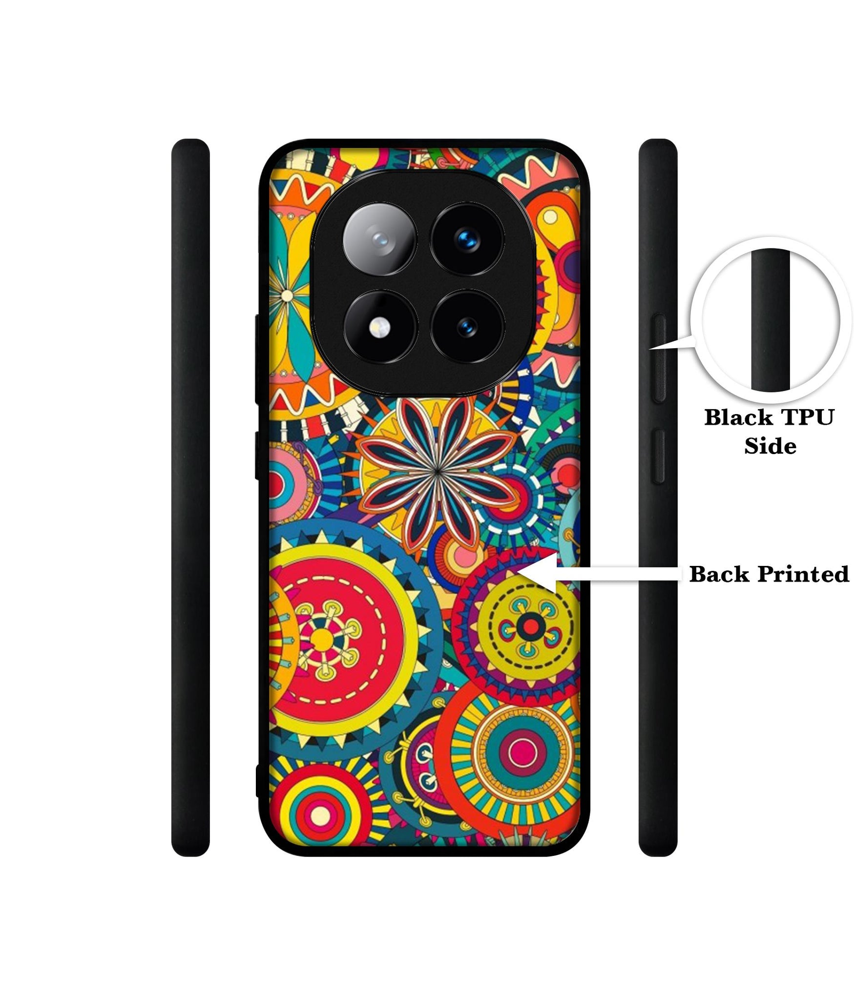 Ring Pattern Print Design Designer 2D Printed Back Case Cover for Mi Redmi Note 14 Pro Plus 5G