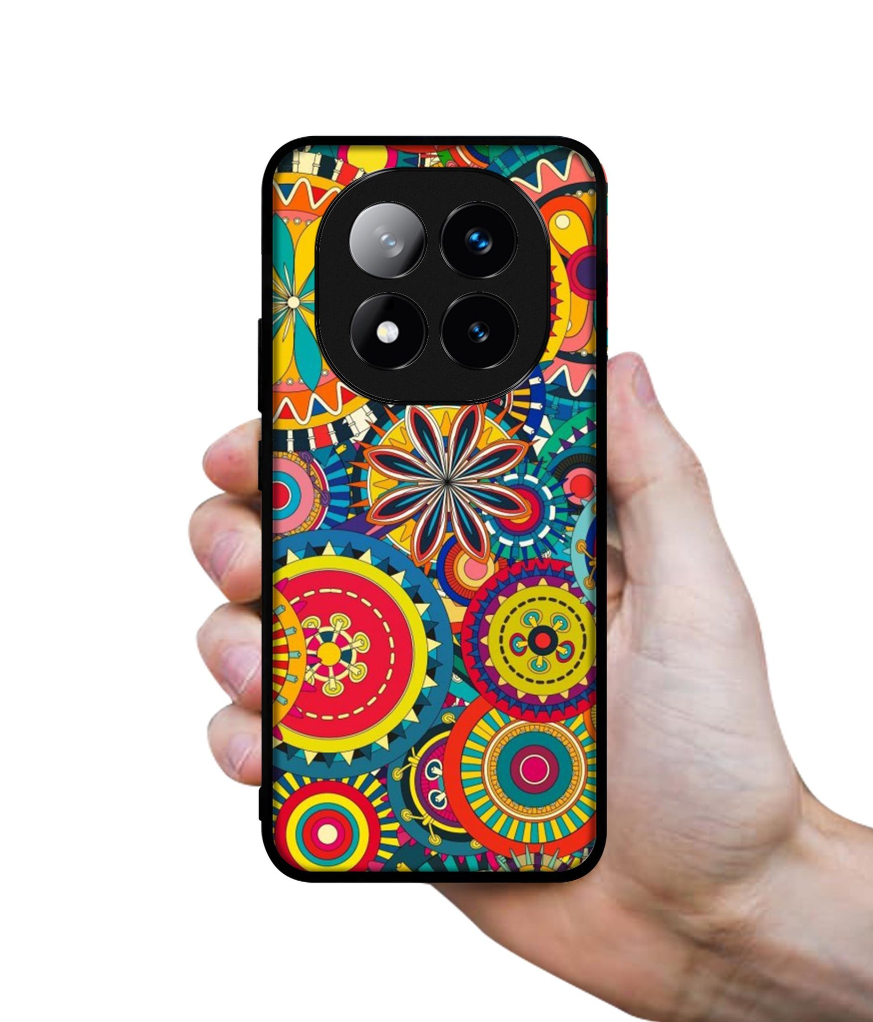 Ring Pattern Print Design Designer 2D Printed Back Case Cover for Mi Redmi Note 14 Pro Plus 5G