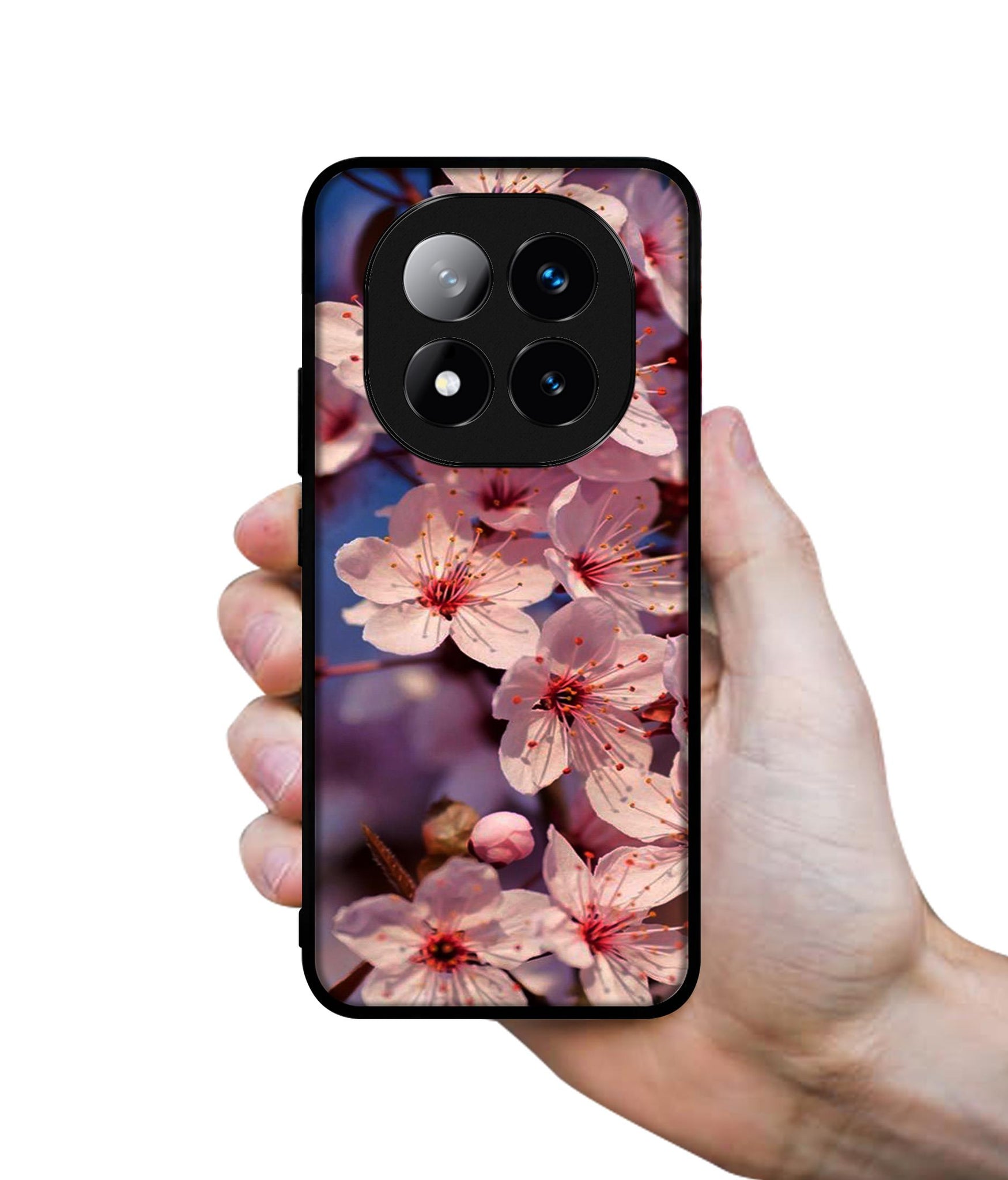 Pink Flowers Pattern Design Designer 2D Printed Back Case Cover for Mi Redmi Note 14 Pro Plus 5G