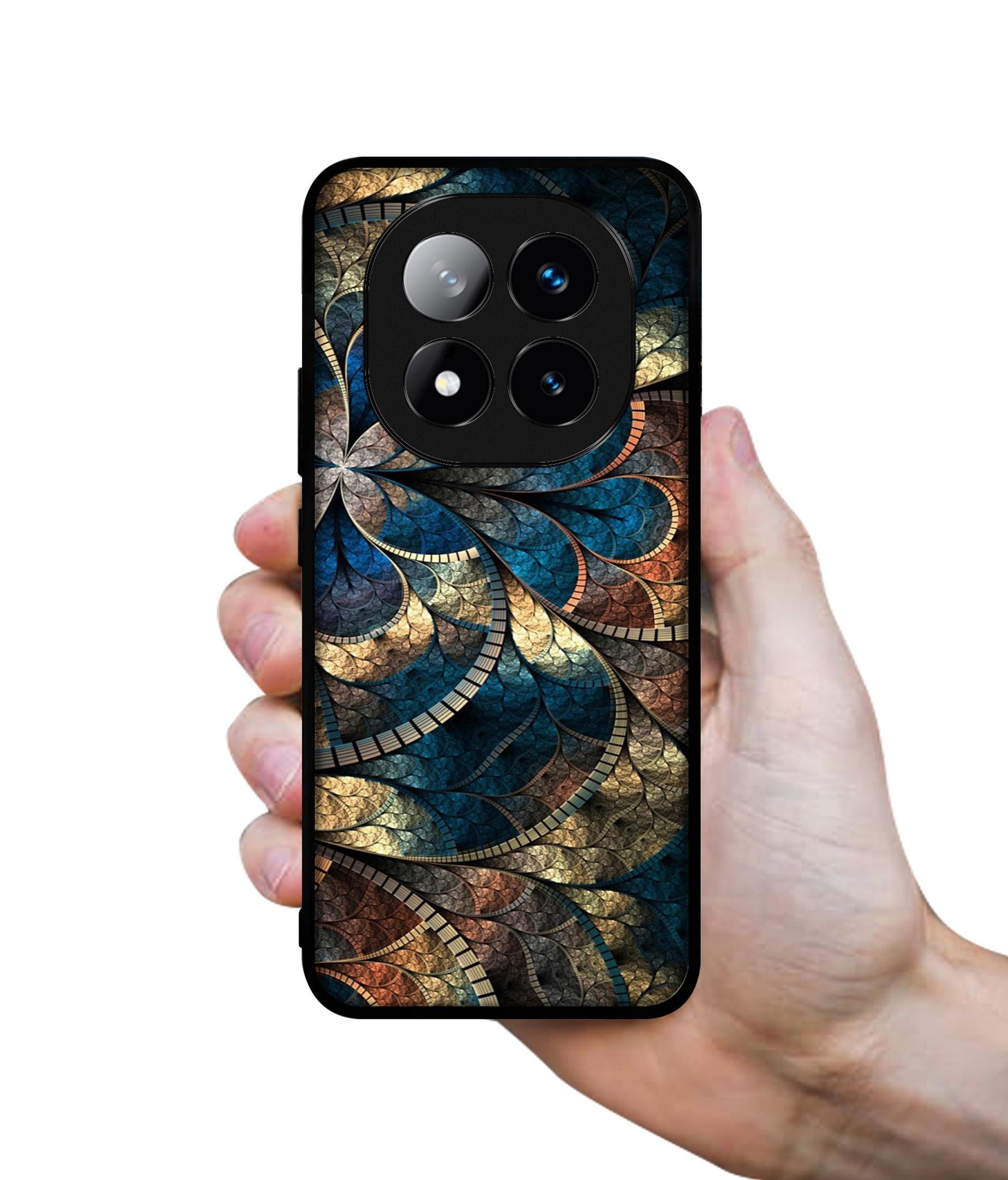 Fractional Pattern Design Designer 2D Printed Back Case Cover for Mi Redmi Note 14 Pro Plus 5G