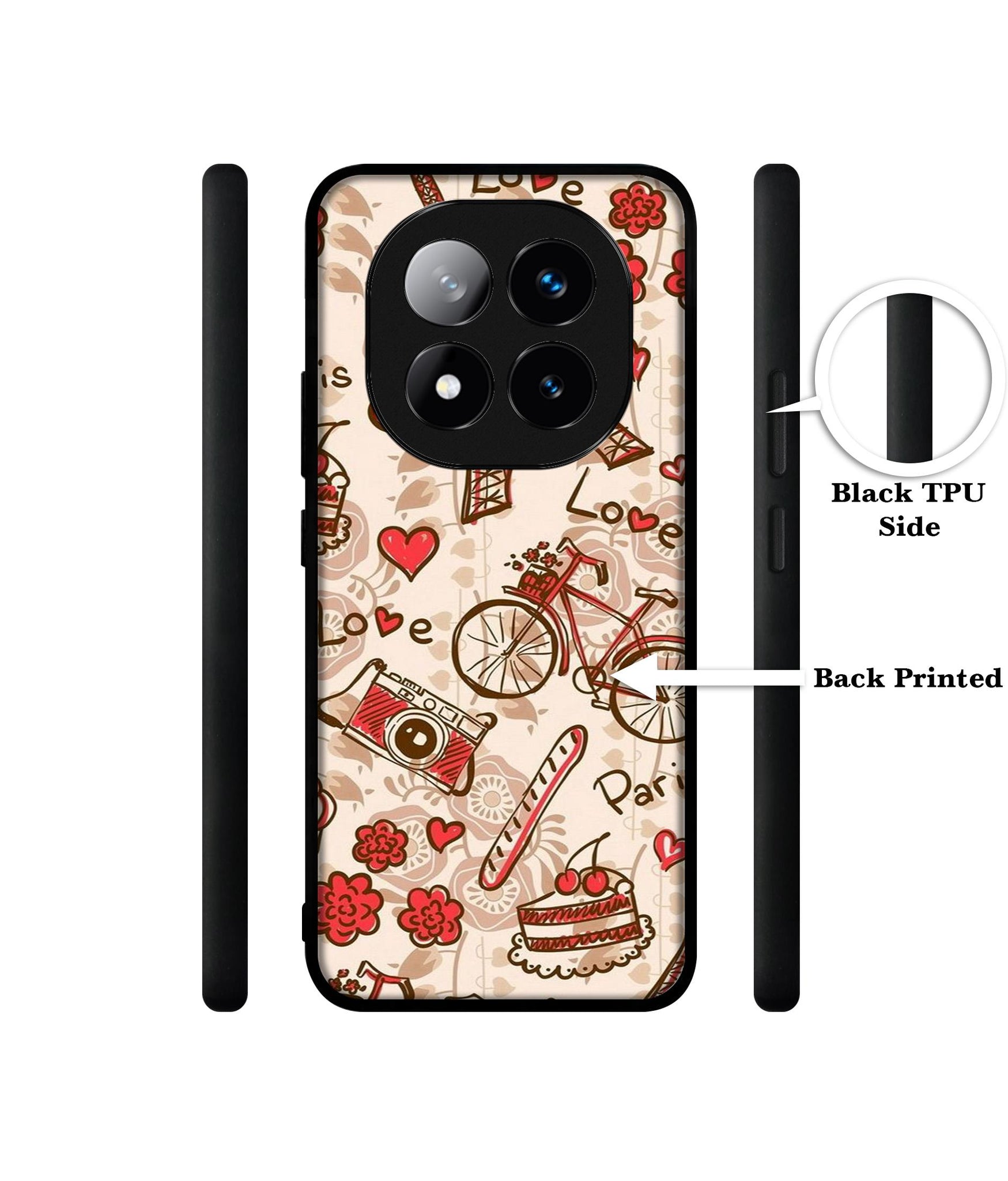 Vintage Paris Design Designer 2D Printed Back Case Cover for Mi Redmi Note 14 Pro Plus 5G