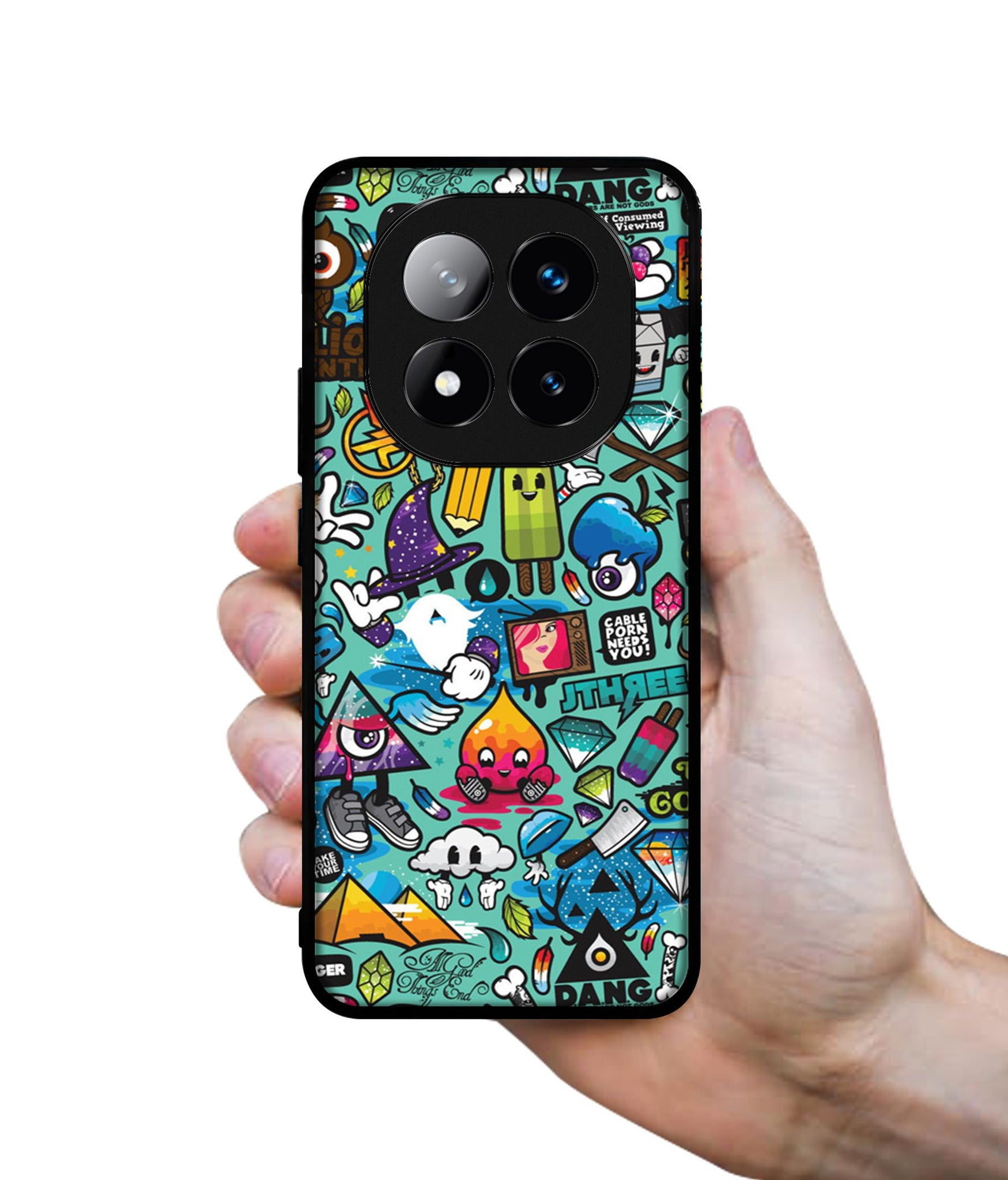 Crazy Design Designer 2D Printed Back Case Cover for Mi Redmi Note 14 Pro Plus 5G