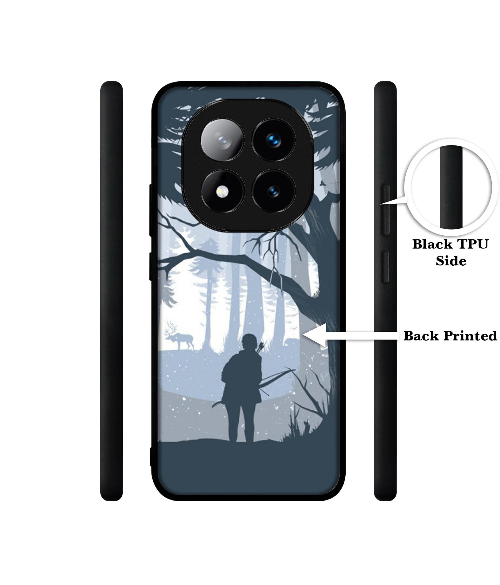 Hunter Design Designer 2D Printed Back Case Cover for Mi Redmi Note 14 Pro Plus 5G