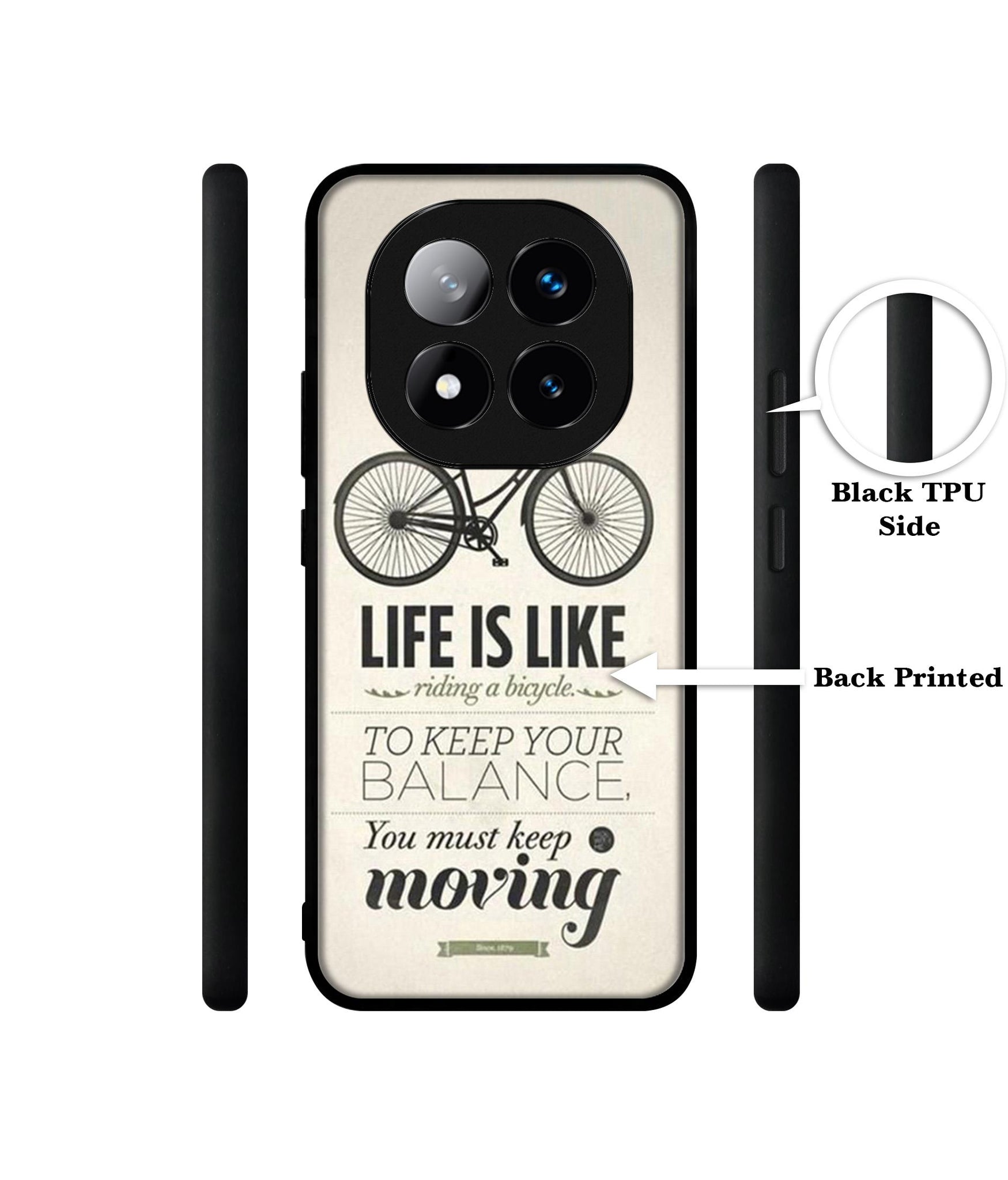 Life is Like Moving Design Designer 2D Printed Back Case Cover for Mi Redmi Note 14 Pro Plus 5G