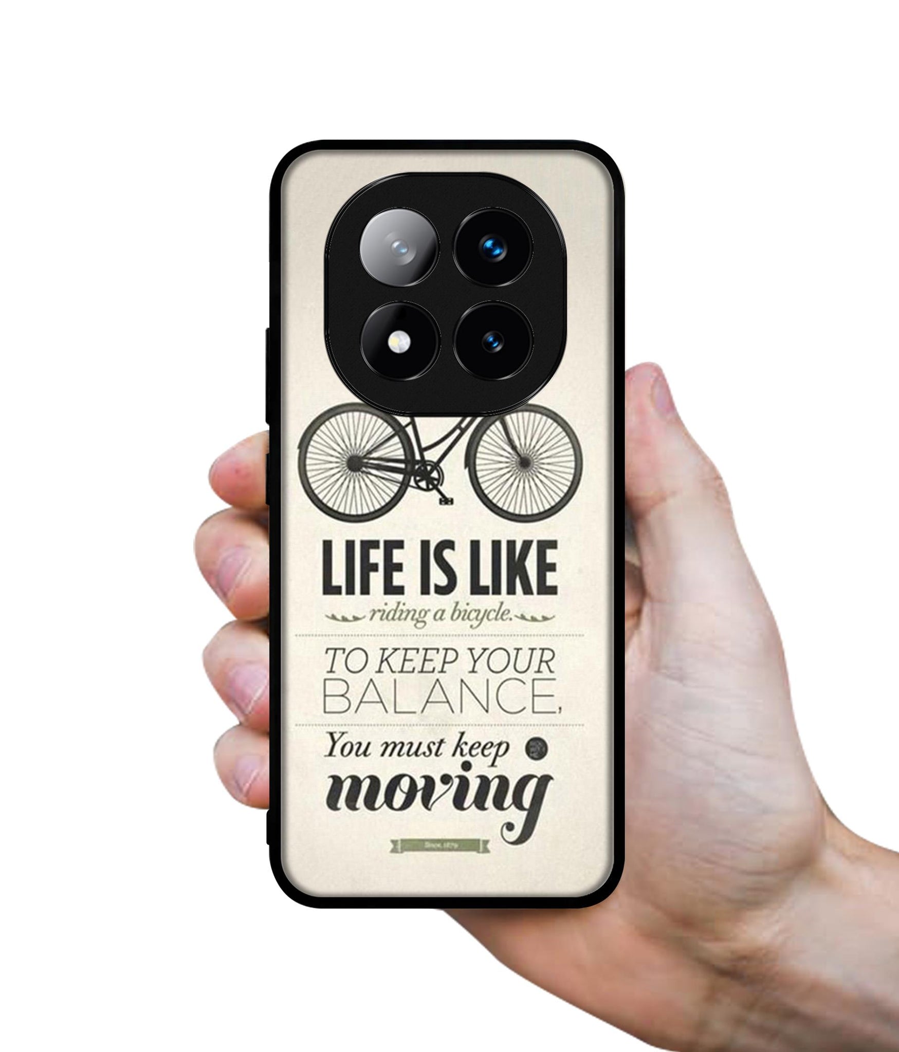 Life is Like Moving Design Designer 2D Printed Back Case Cover for Mi Redmi Note 14 Pro Plus 5G