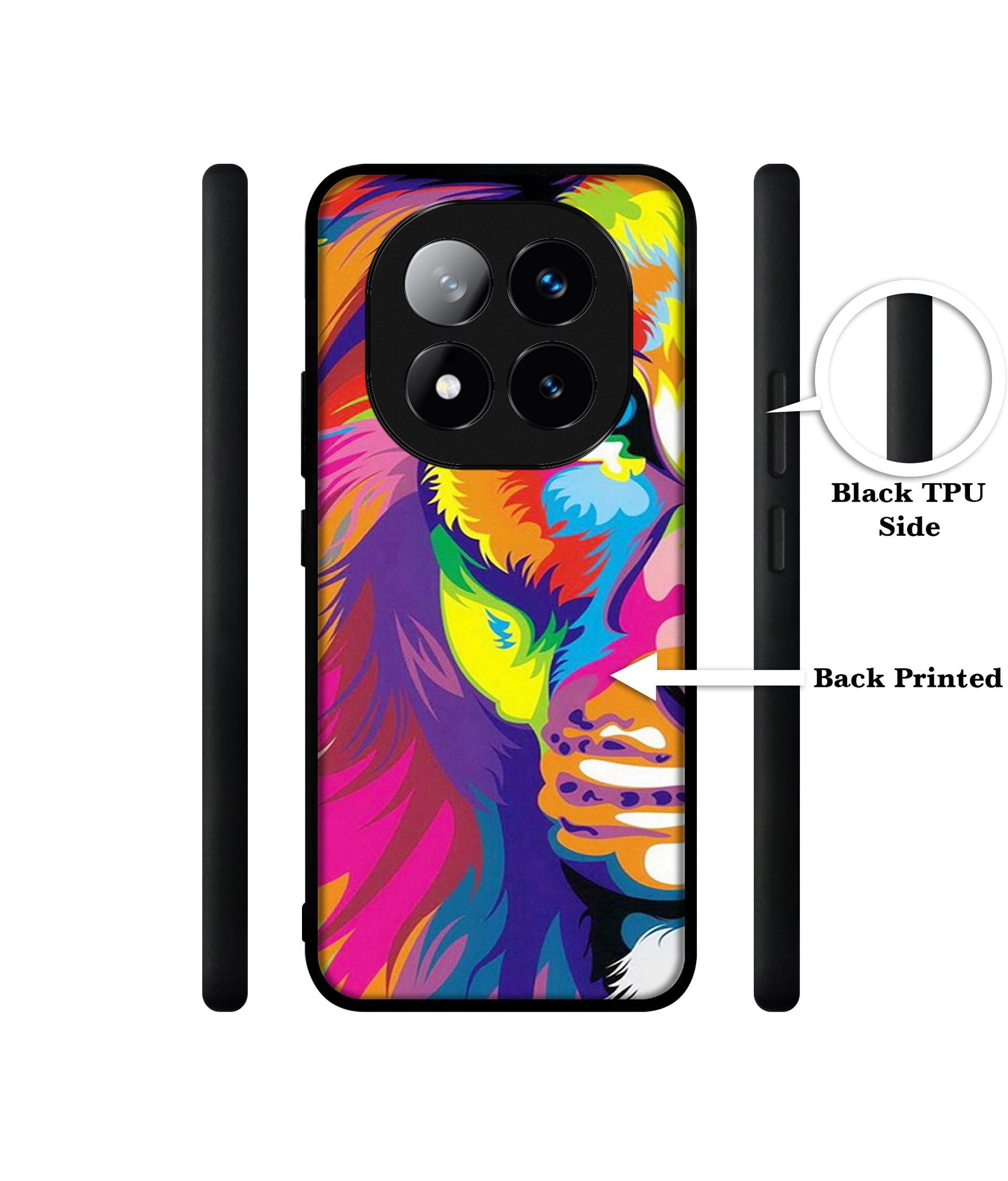 Lion Design Designer 2D Printed Back Case Cover for Mi Redmi Note 14 Pro Plus 5G