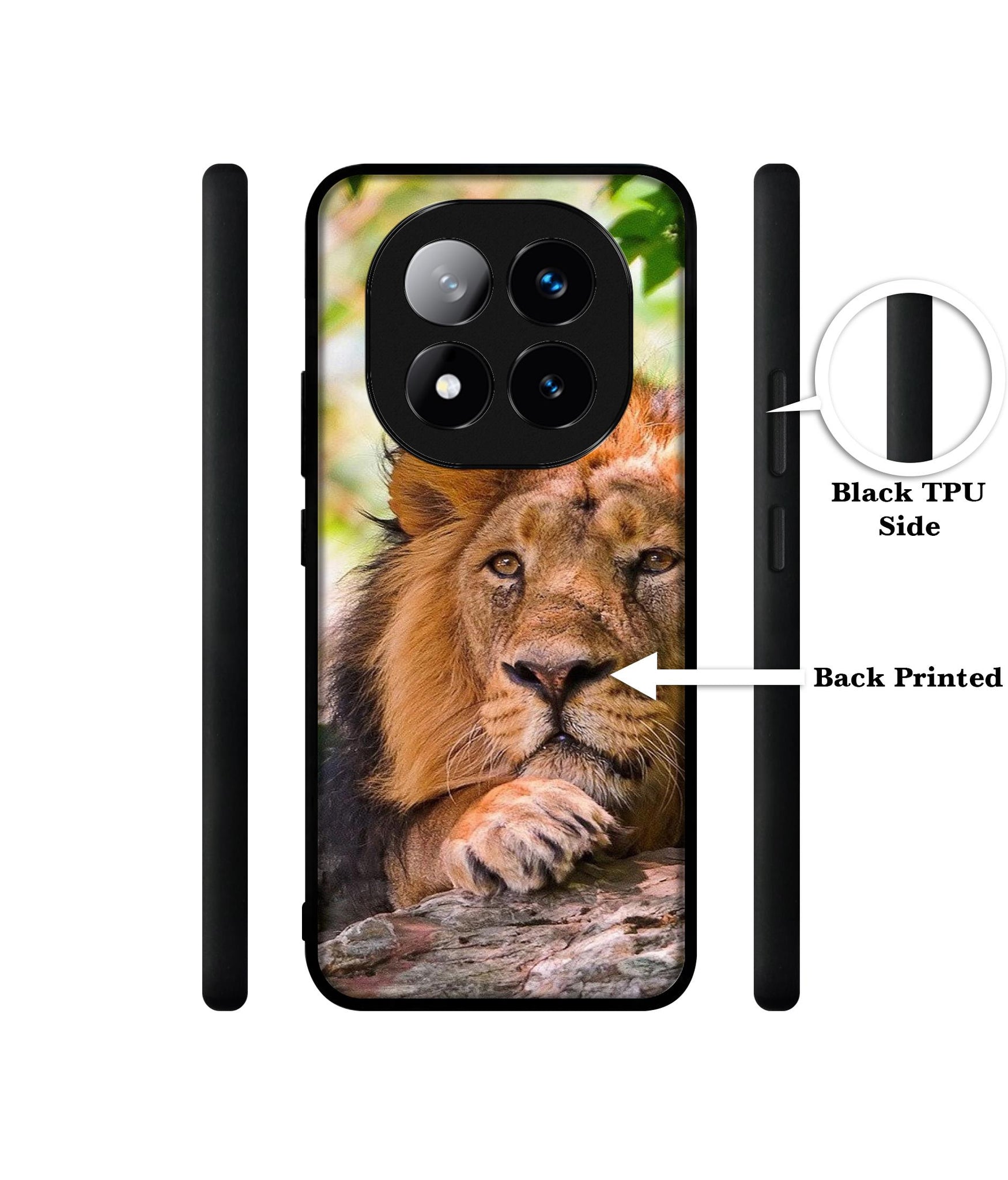 Tiger Pattern Print Design Designer 2D Printed Back Case Cover for Mi Redmi Note 14 Pro Plus 5G