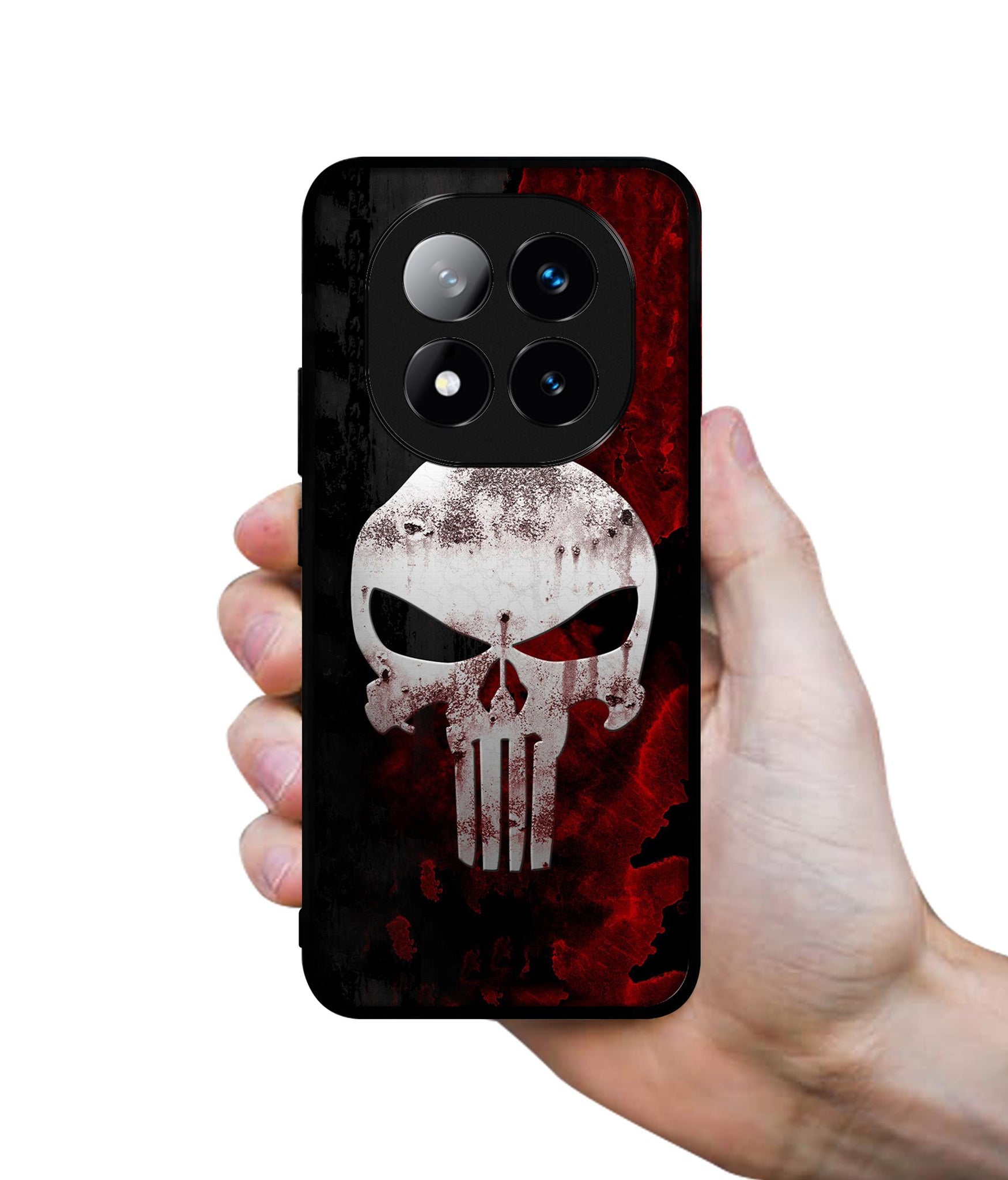 Punisher Skull Design Designer 2D Printed Back Case Cover for Mi Redmi Note 14 Pro Plus 5G