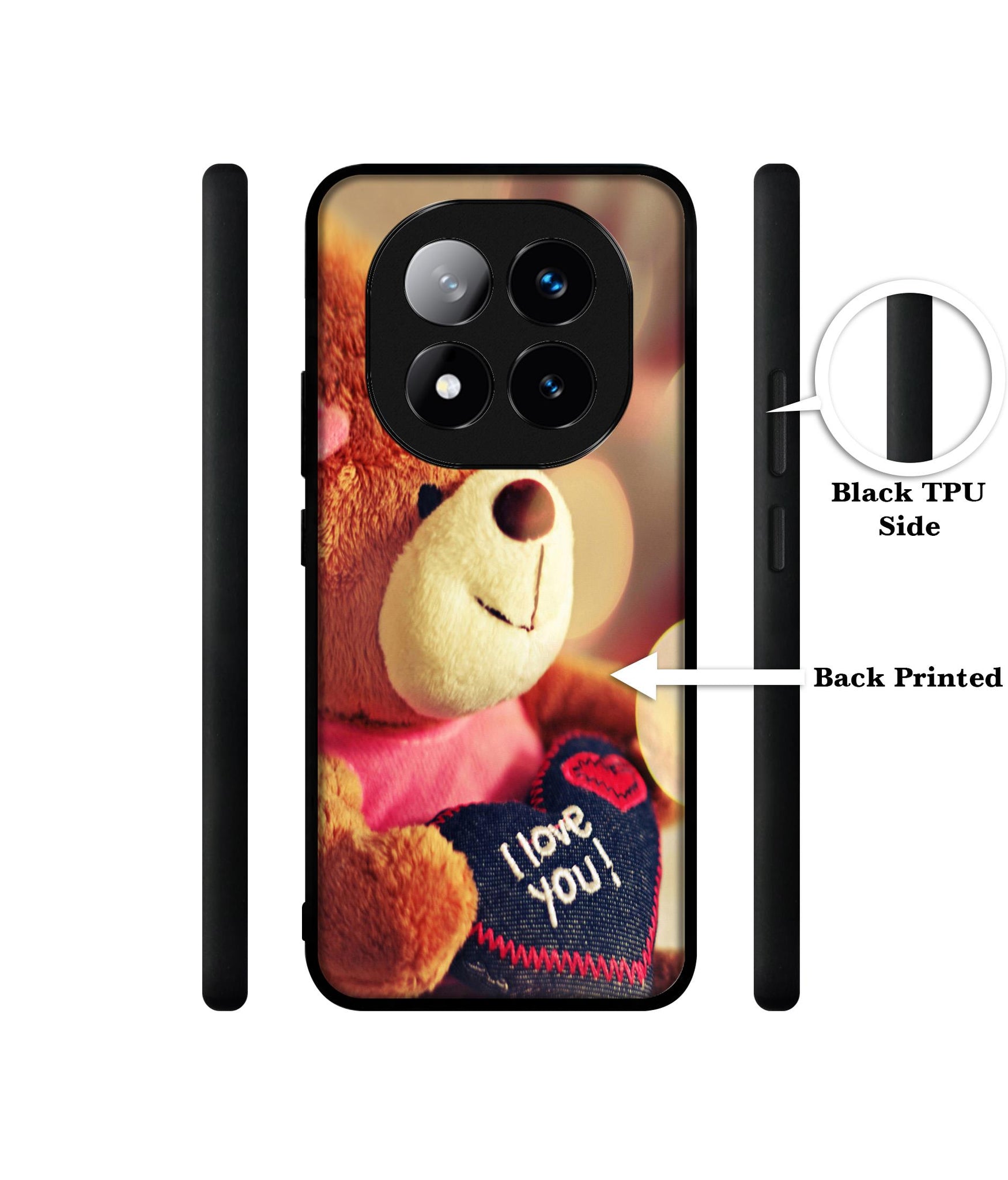 Teddy Bear Design Designer 2D Printed Back Case Cover for Mi Redmi Note 14 Pro Plus 5G