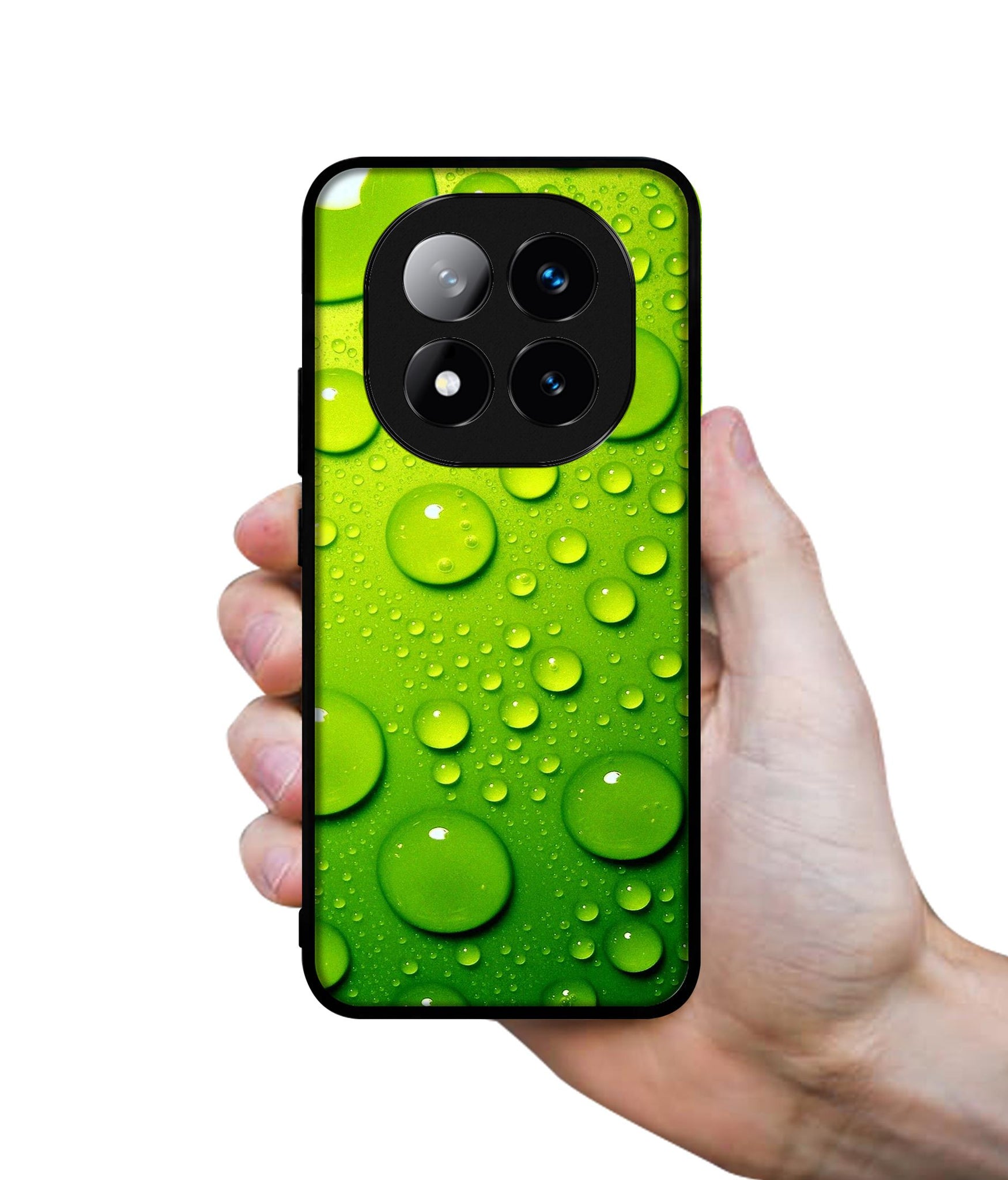 Green Bubbles Design Designer 2D Printed Back Case Cover for Mi Redmi Note 14 Pro Plus 5G