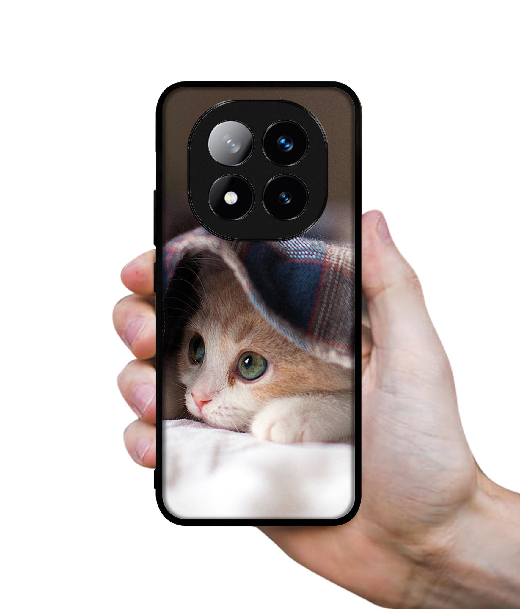 Sleepy Kitten Design Designer 2D Printed Back Case Cover for Mi Redmi Note 14 Pro Plus 5G