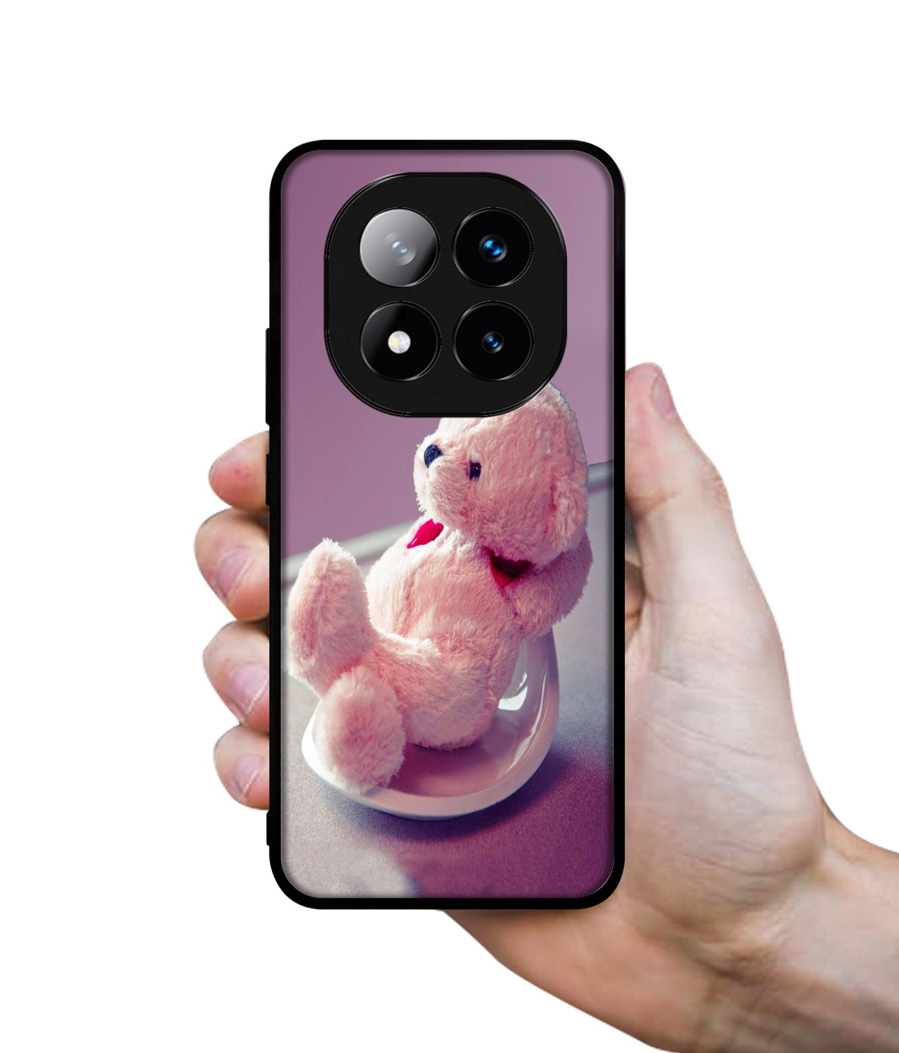 Cute Teddy Bear Design Designer 2D Printed Back Case Cover for Mi Redmi Note 14 Pro Plus 5G