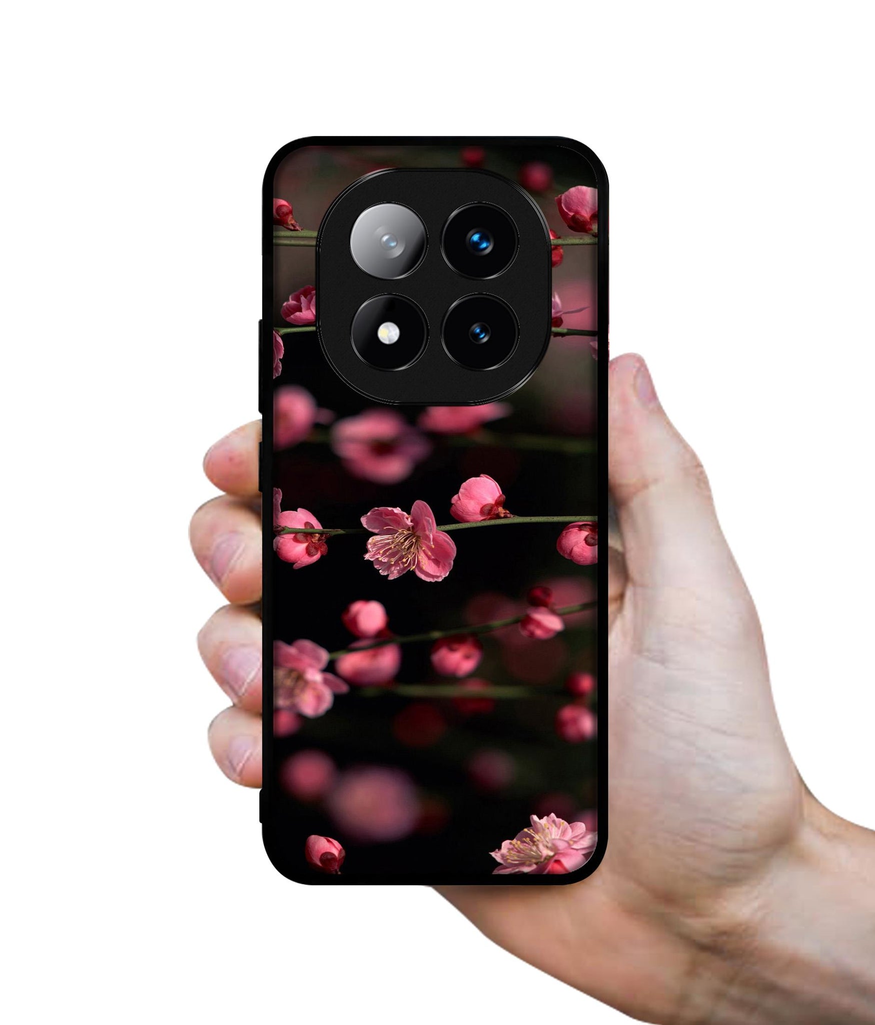 Pink Flowers Design Designer 2D Printed Back Case Cover for Mi Redmi Note 14 Pro Plus 5G
