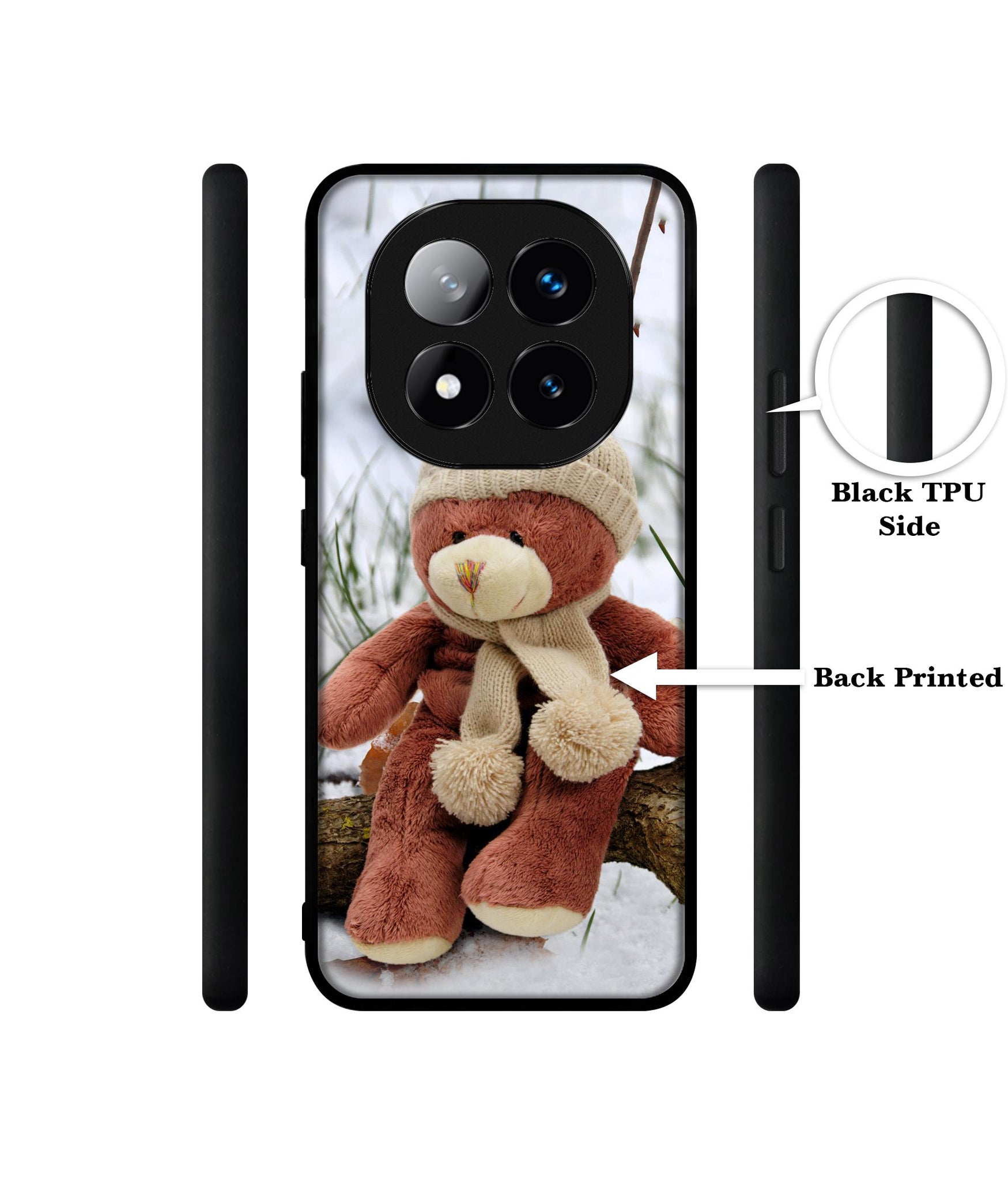 Woolen Bear Design Designer 2D Printed Back Case Cover for Mi Redmi Note 14 Pro Plus 5G