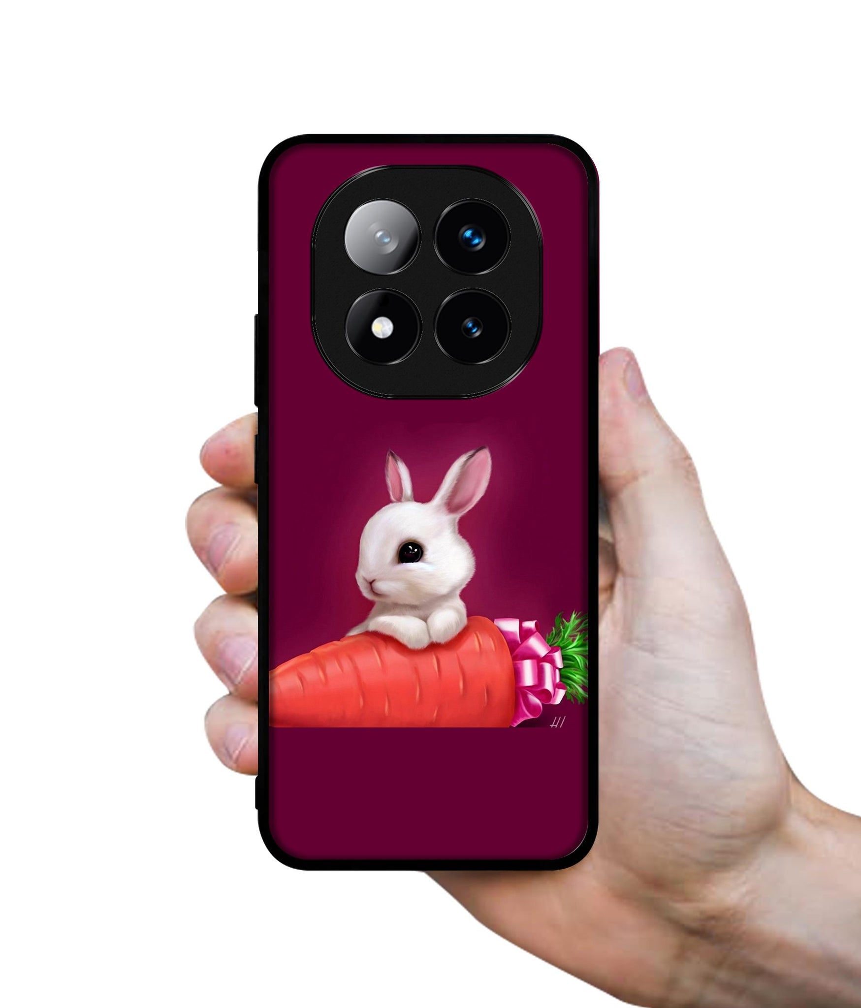 Bunny With Carrot Design Designer 2D Printed Back Case Cover for Mi Redmi Note 14 Pro Plus 5G