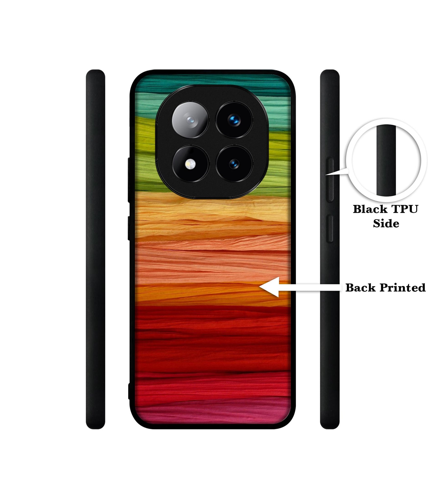 Colorful Thread Design Designer 2D Printed Back Case Cover for Mi Redmi Note 14 Pro Plus 5G