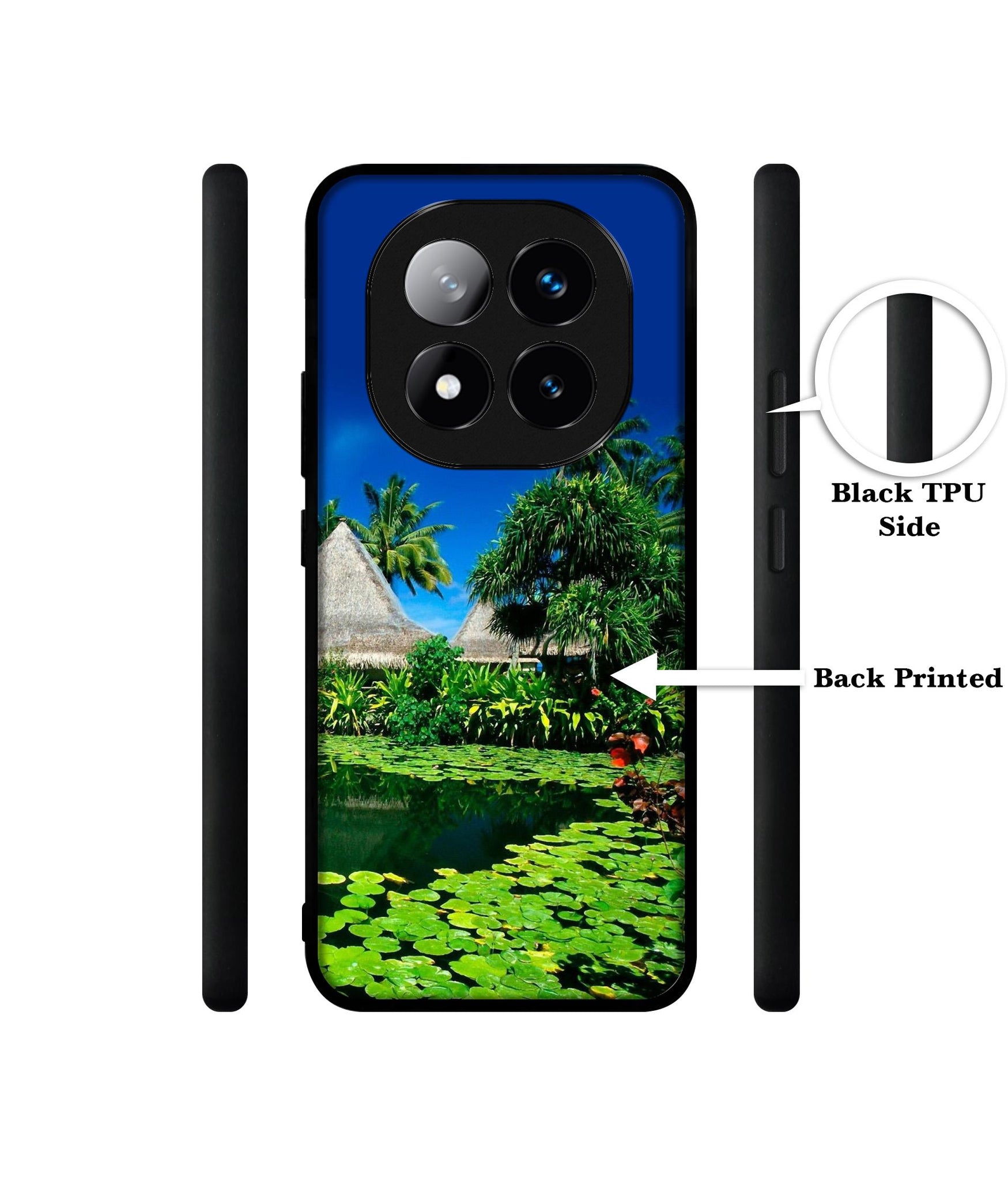 Tropics Water Design Designer 2D Printed Back Case Cover for Mi Redmi Note 14 Pro Plus 5G