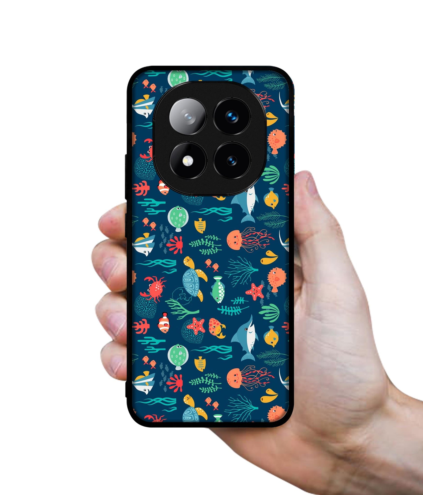 Aquarium Texture Design Designer 2D Printed Back Case Cover for Mi Redmi Note 14 Pro Plus 5G