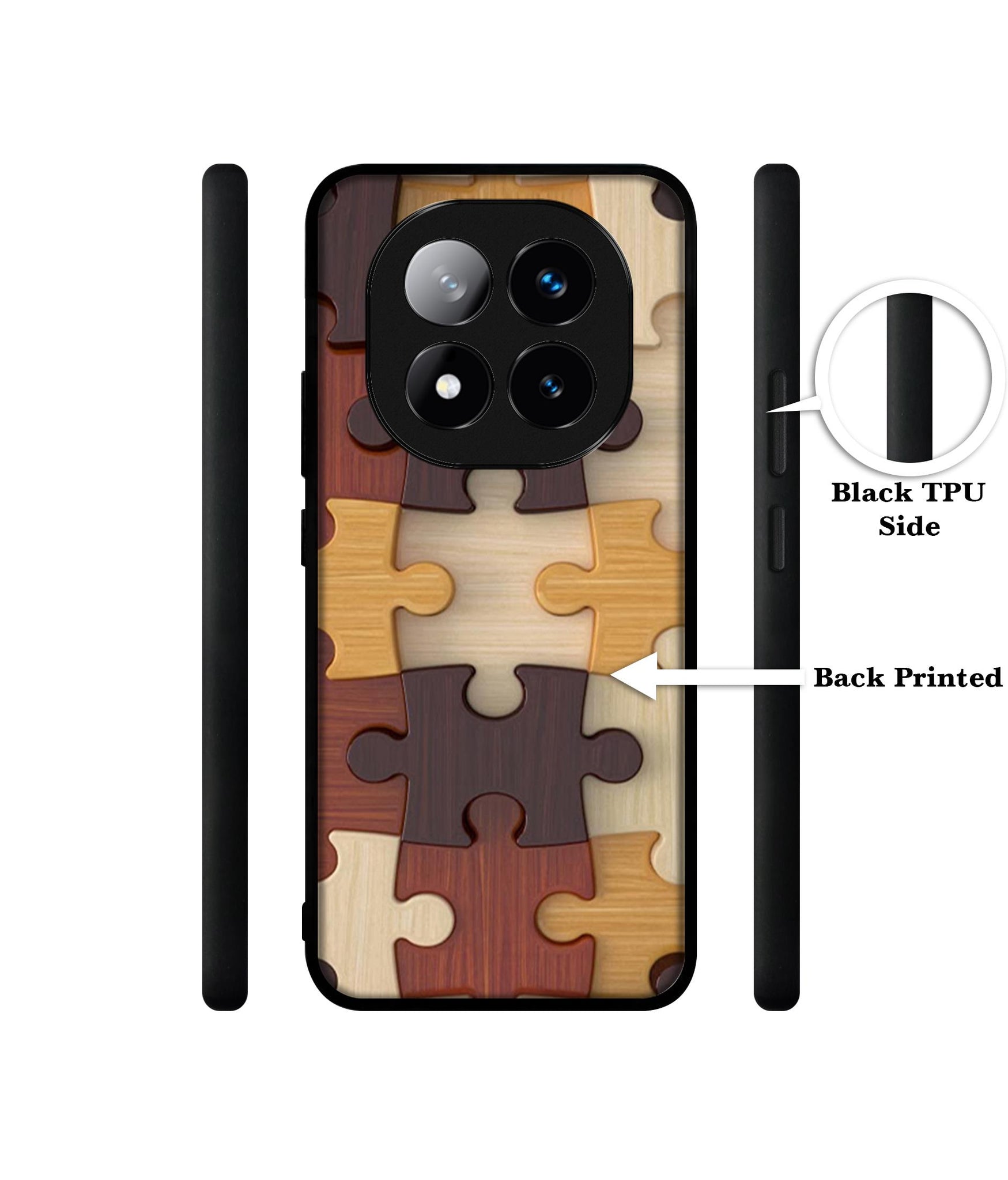 Puzzle Pattern Design Designer 2D Printed Back Case Cover for Mi Redmi Note 14 Pro Plus 5G