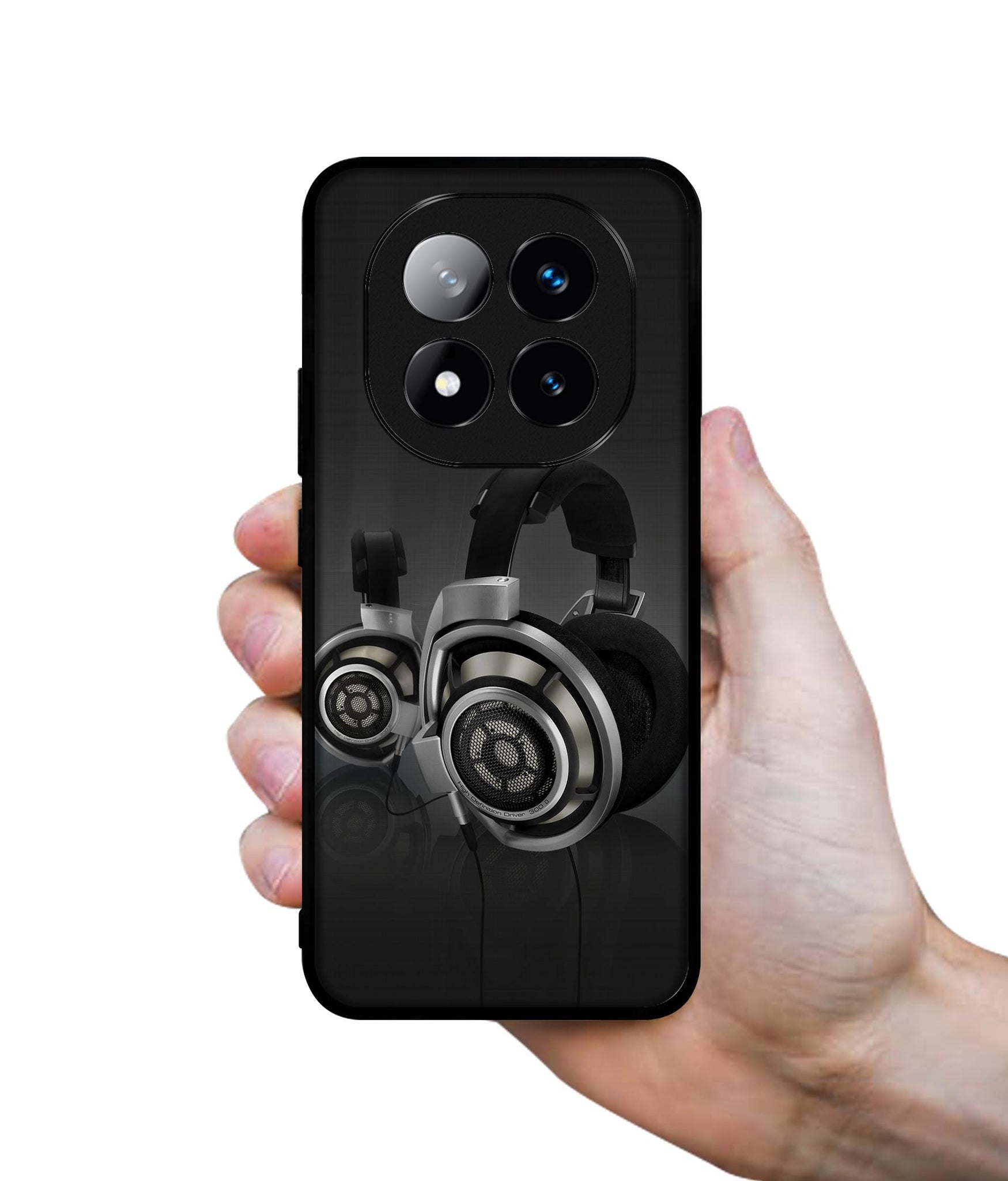 Head Phone Design Designer 2D Printed Back Case Cover for Mi Redmi Note 14 Pro Plus 5G