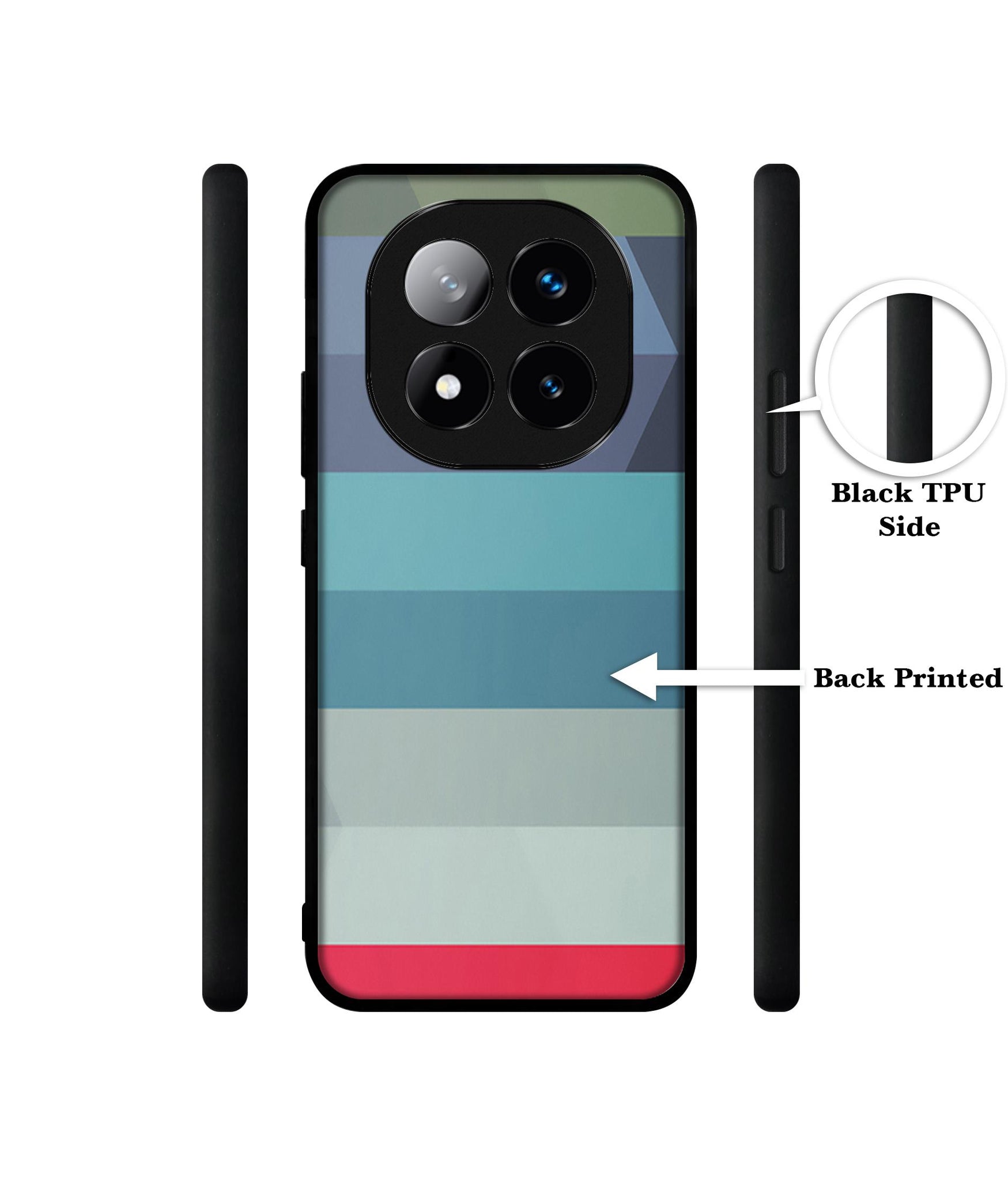 Colorful Lines Design Designer 2D Printed Back Case Cover for Mi Redmi Note 14 Pro Plus 5G