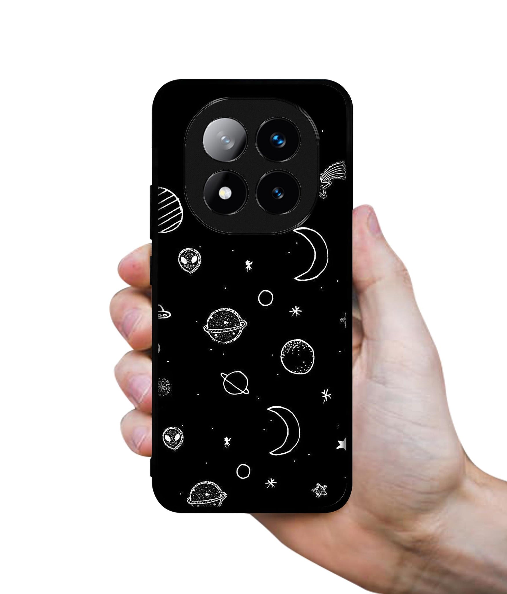 Space Stars Universe Design Designer 2D Printed Back Case Cover for Mi Redmi Note 14 Pro Plus 5G