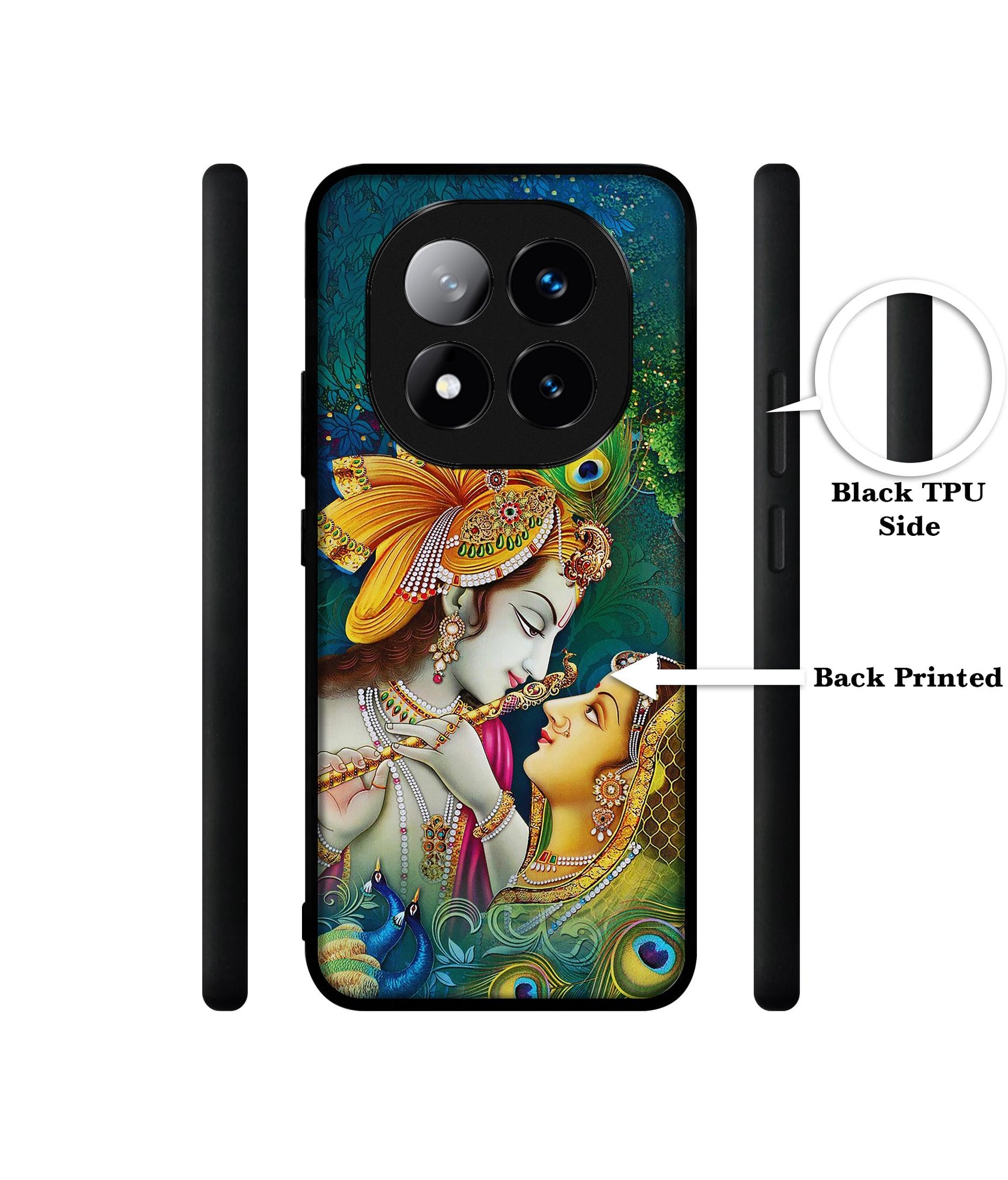 Radha Kishan Love Design Designer 2D Printed Back Case Cover for Mi Redmi Note 14 Pro Plus 5G
