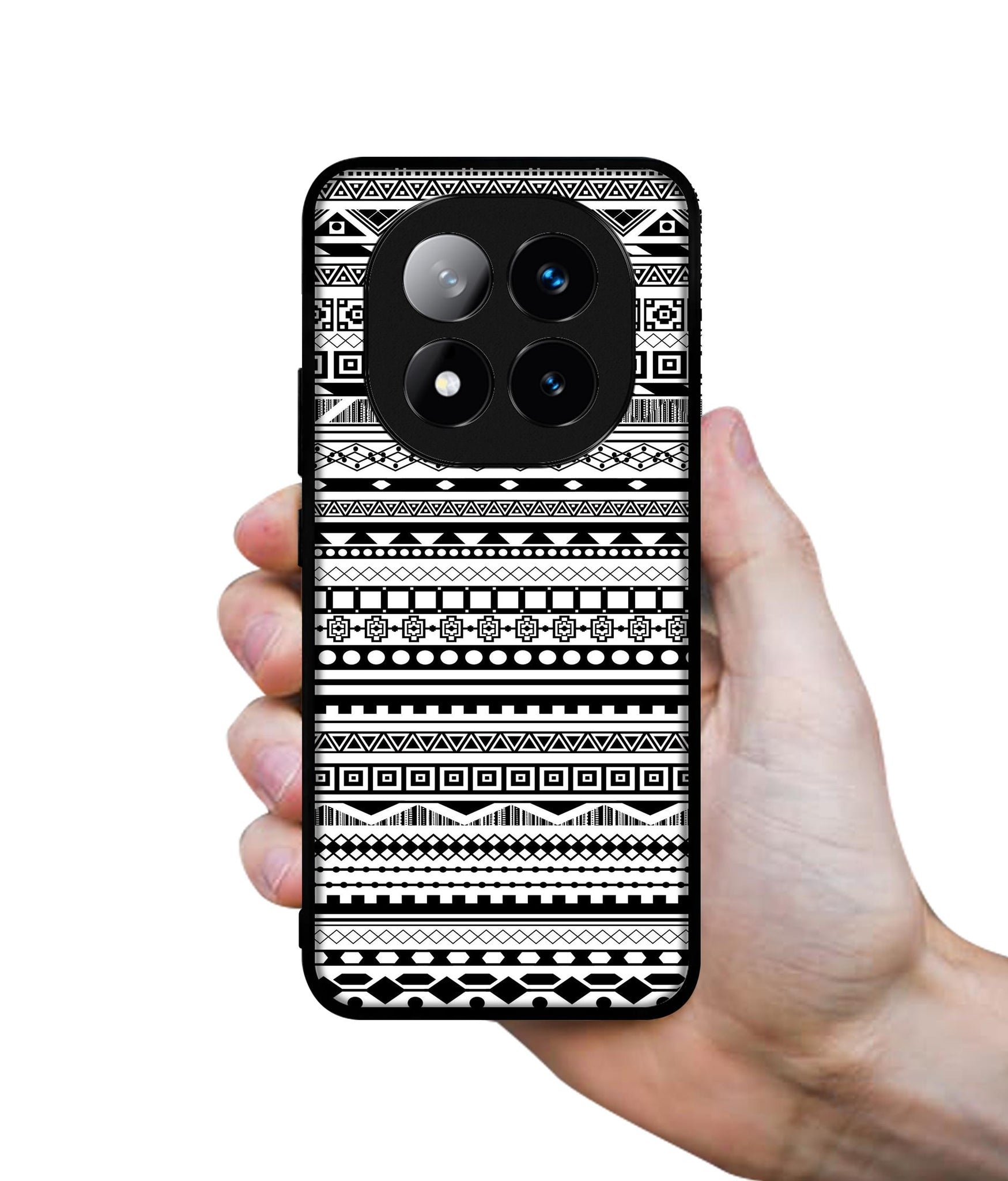 Black & White Patterns Design Designer 2D Printed Back Case Cover for Mi Redmi Note 14 Pro Plus 5G
