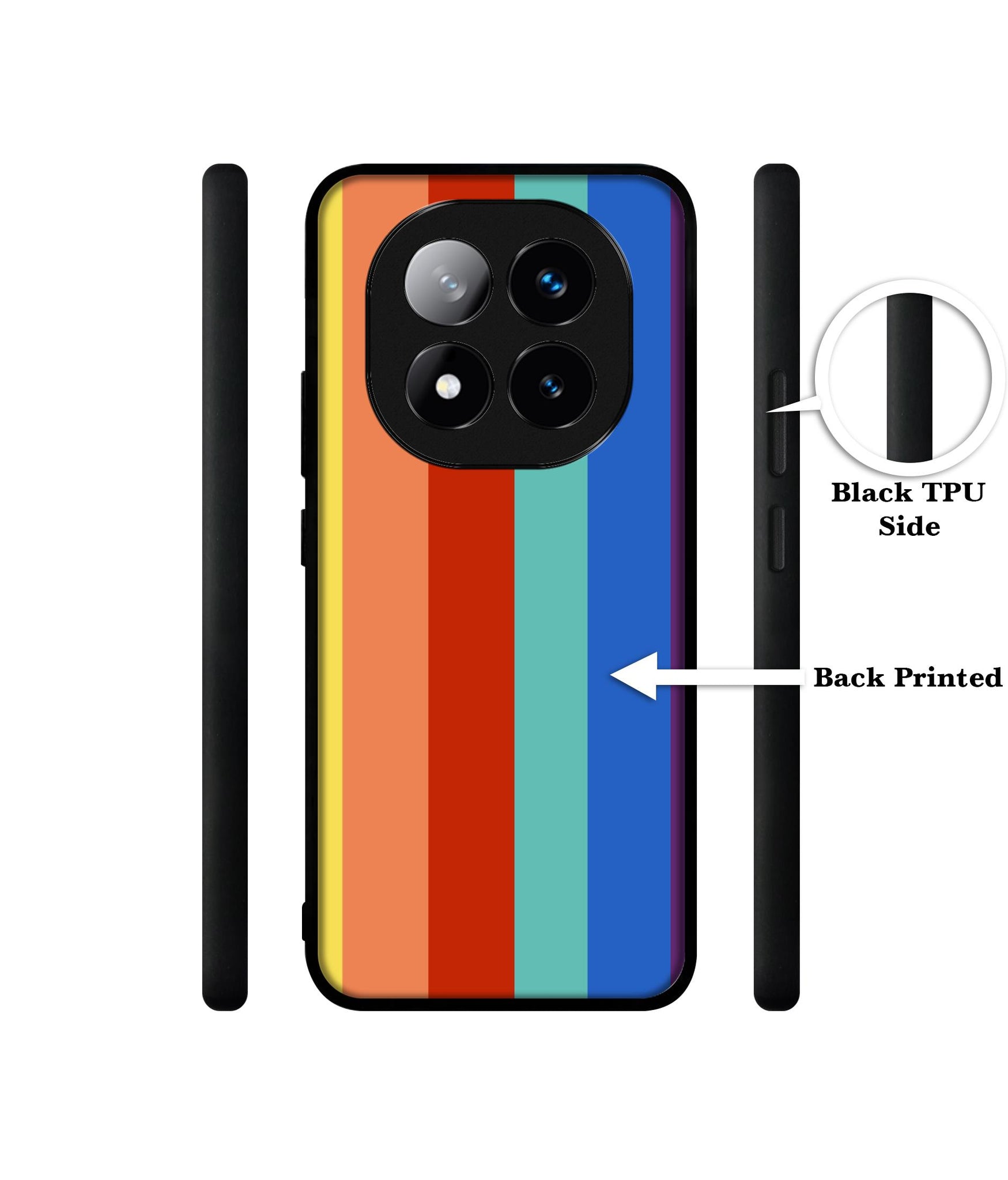 Rainbow Colors Design Designer 2D Printed Back Case Cover for Mi Redmi Note 14 Pro Plus 5G