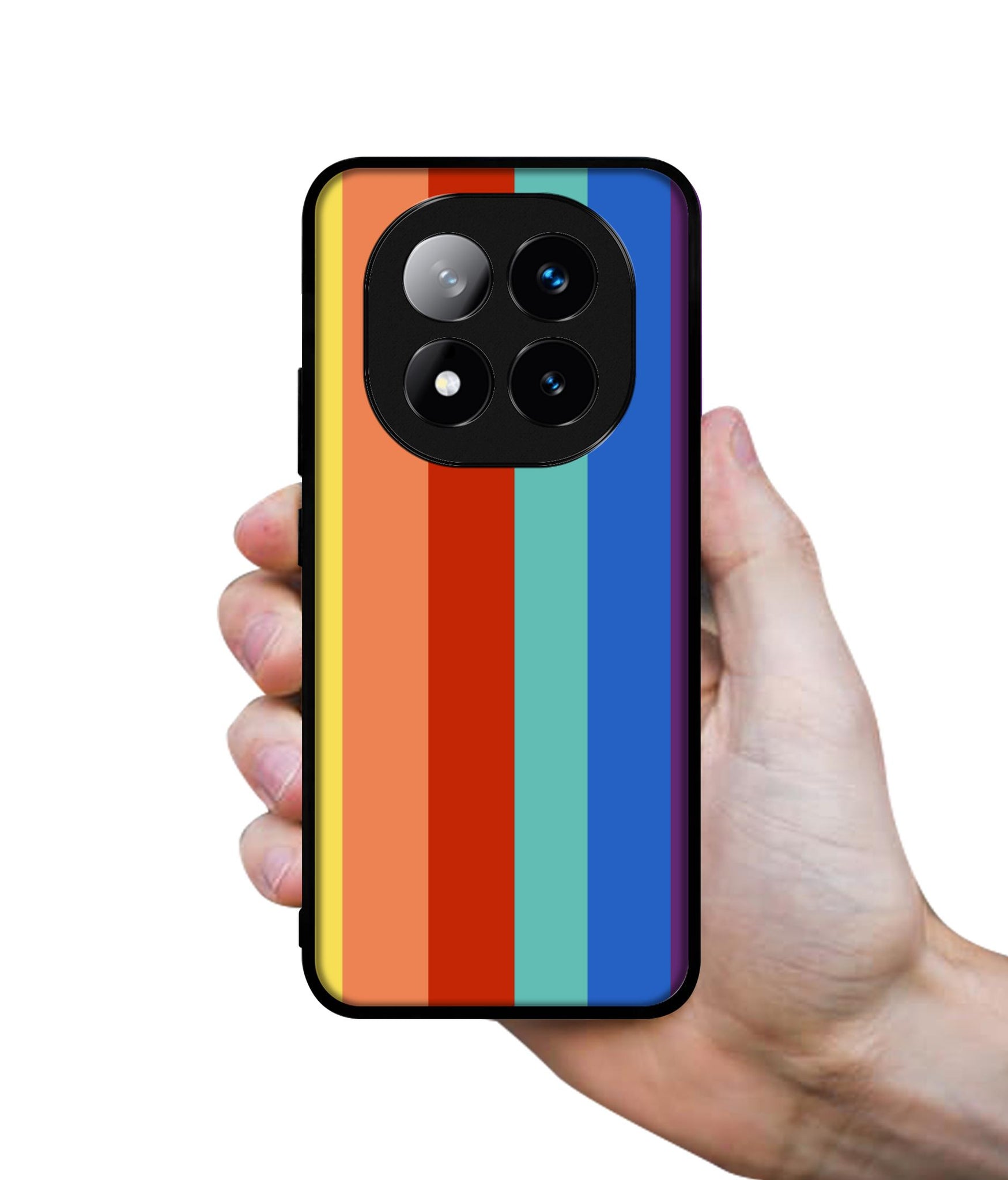 Rainbow Colors Design Designer 2D Printed Back Case Cover for Mi Redmi Note 14 Pro Plus 5G