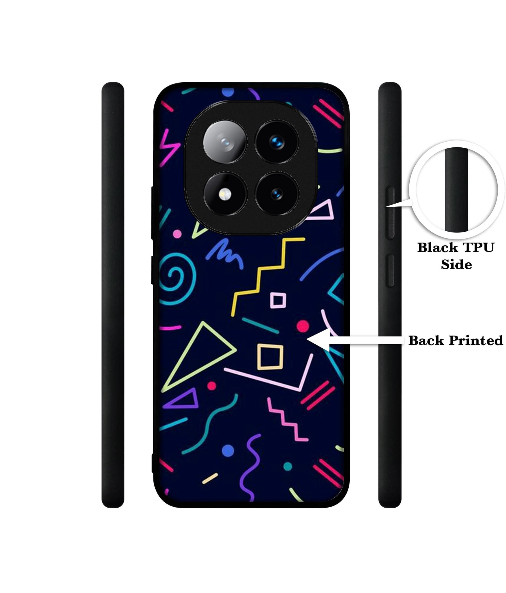 Retro Abstract Design Designer 2D Printed Back Case Cover for Mi Redmi Note 14 Pro Plus 5G