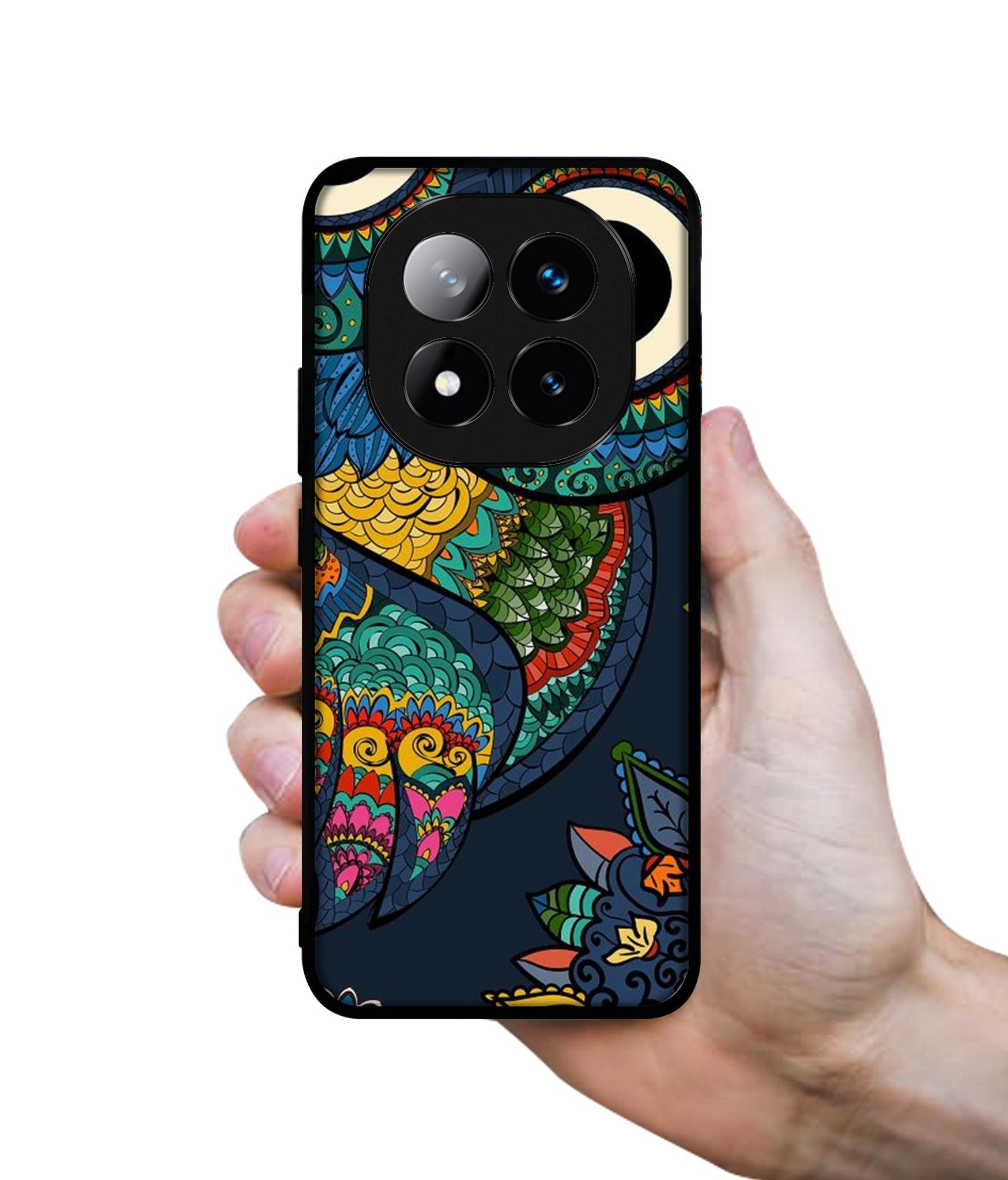 Owl Illustration Design Designer 2D Printed Back Case Cover for Mi Redmi Note 14 Pro Plus 5G