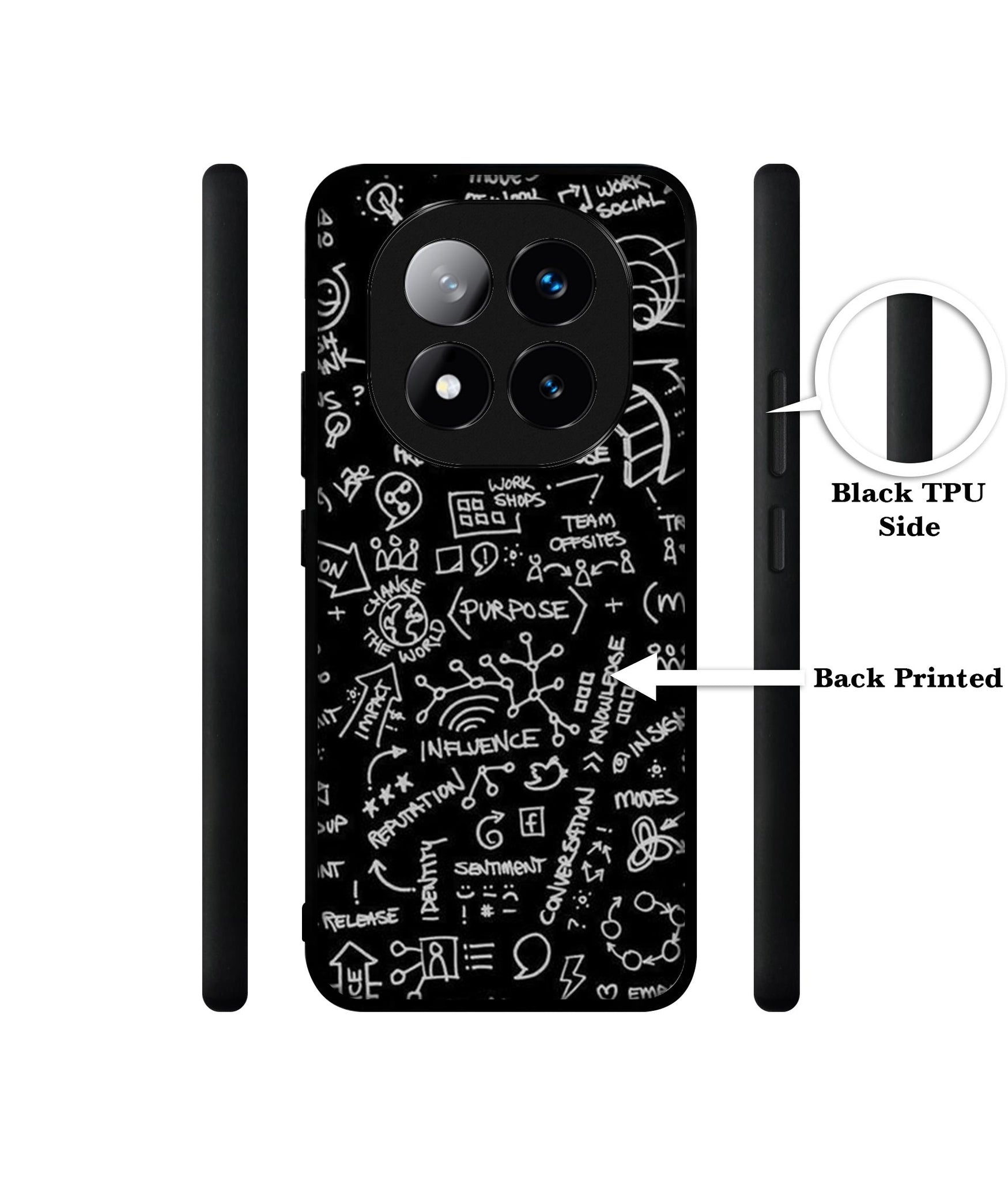 Formulas Design Designer 2D Printed Back Case Cover for Mi Redmi Note 14 Pro Plus 5G