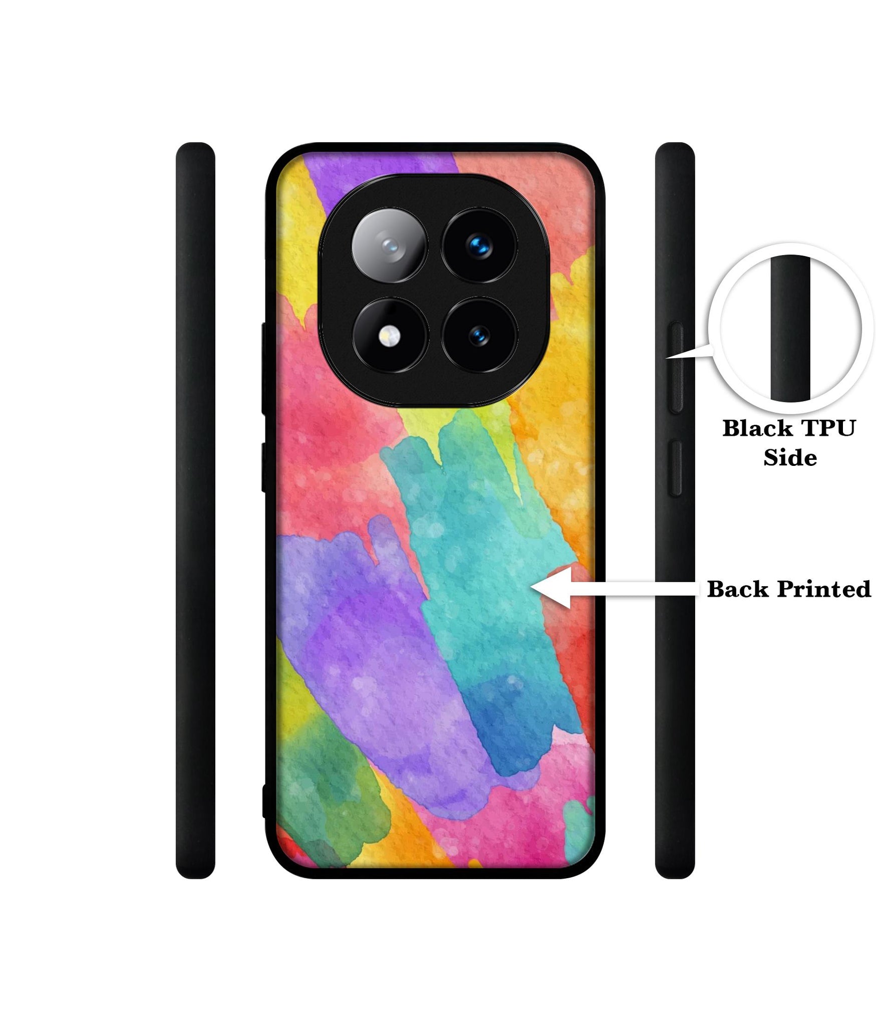 Water Paint Colorful Abstract Design Designer 2D Printed Back Case Cover for Mi Redmi Note 14 Pro Plus 5G
