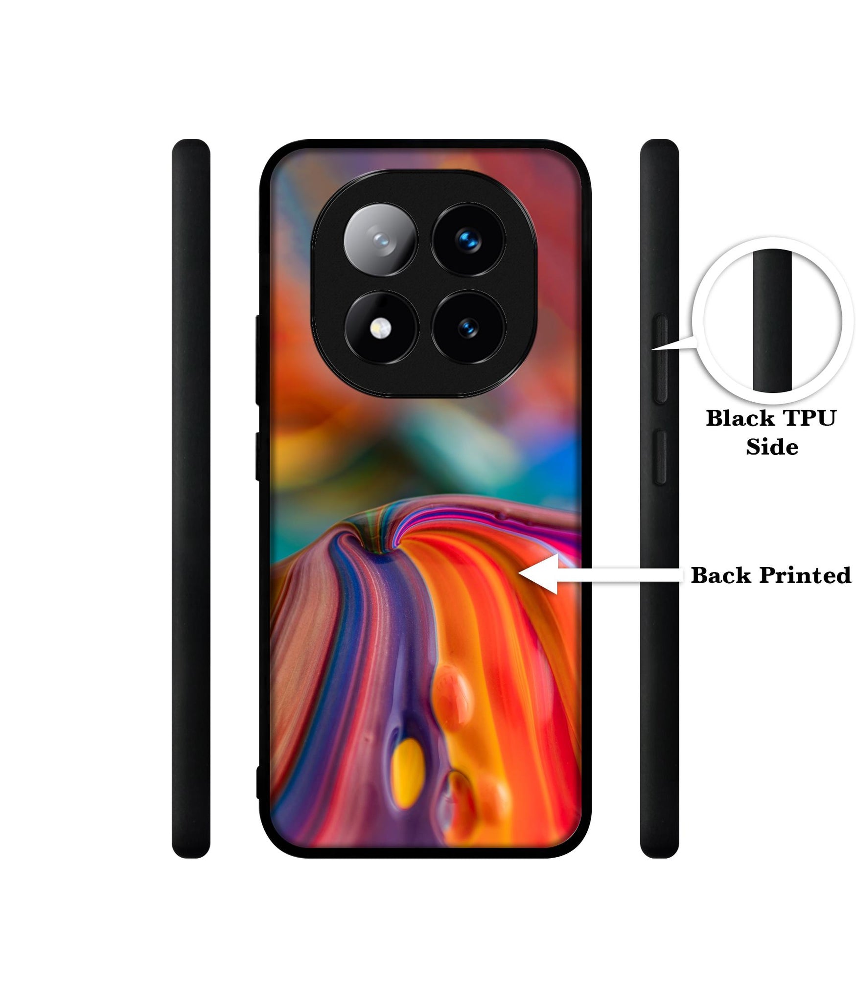 Rainbow Colors Designer 2D Printed Back Case Cover for Mi Redmi Note 14 Pro Plus 5G