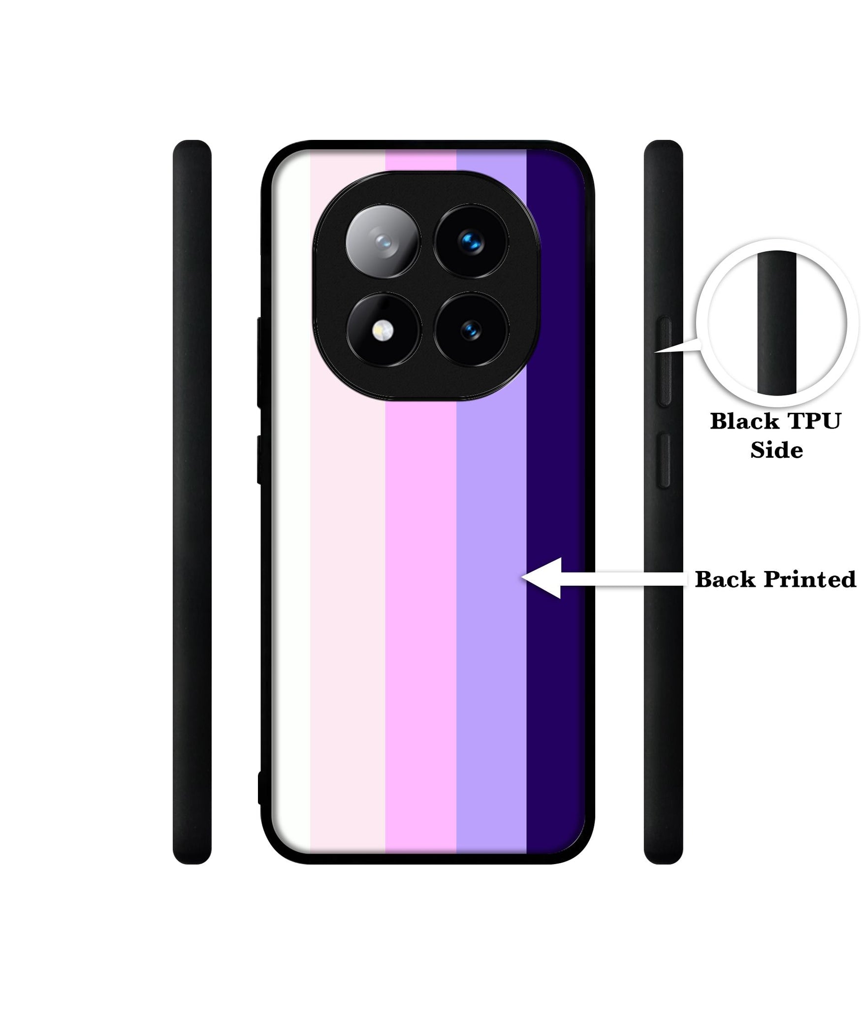 Pink and Purple Lines Design Designer 2D Printed Back Case Cover for Mi Redmi Note 14 Pro Plus 5G