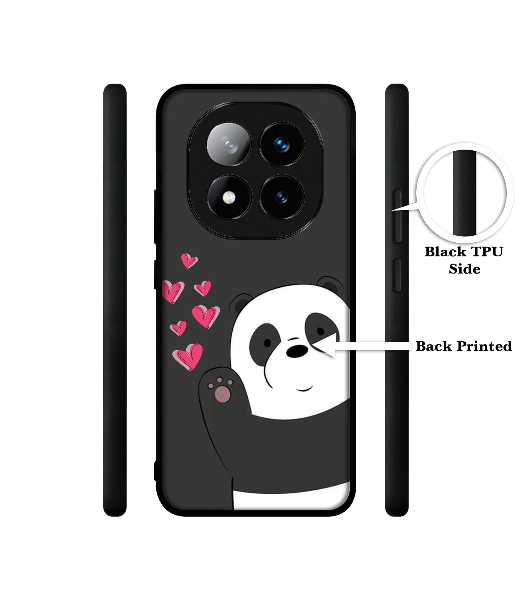 Love Panda Design Designer 2D Printed Back Case Cover for Mi Redmi Note 14 Pro Plus 5G