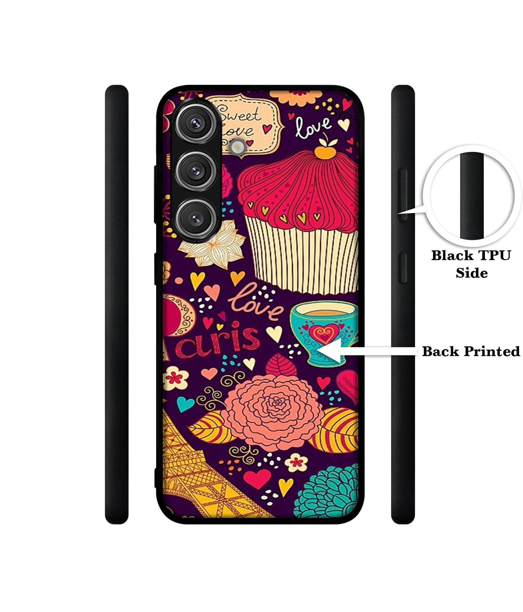 Paris Flower Love Design Designer 2D Printed Back Case Cover for Samsung Galaxy S25 Plus 5G