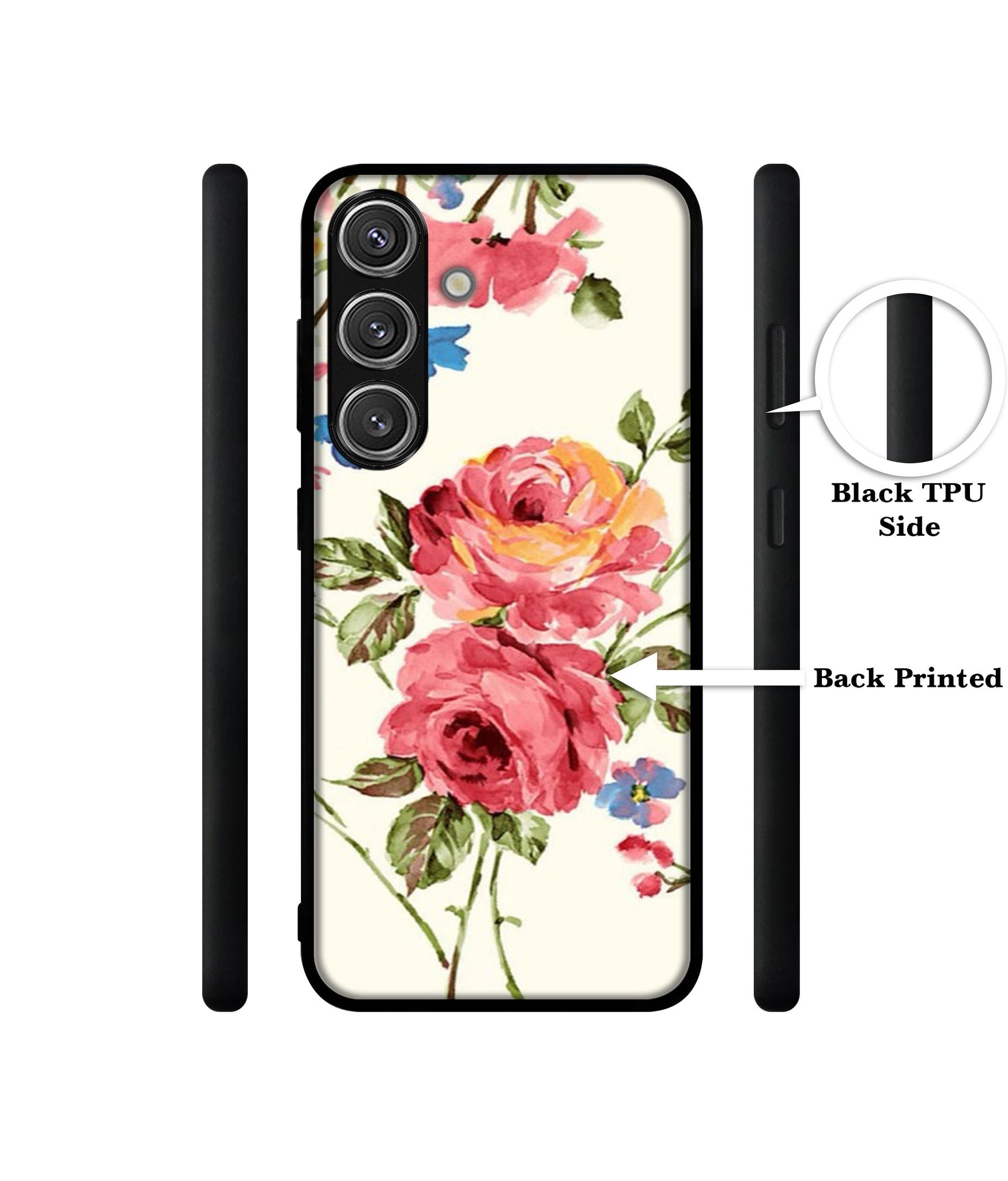 Vintage Painting Flower Design Designer 2D Printed Back Case Cover for Samsung Galaxy S25 Plus 5G