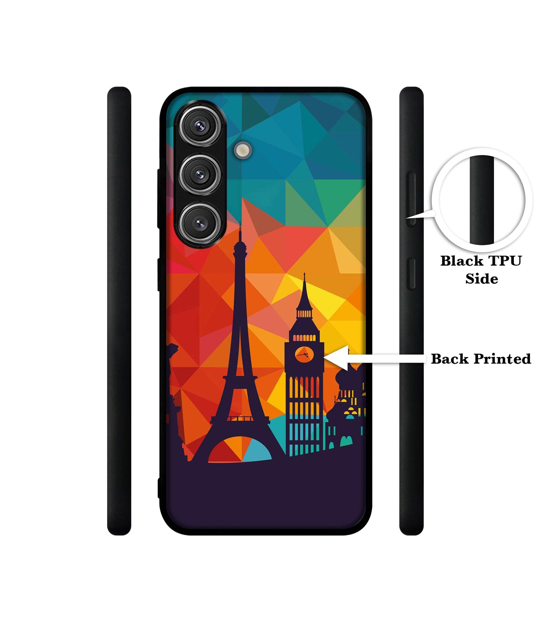 Colored Paris Design Designer 2D Printed Back Case Cover for Samsung Galaxy S25 Plus 5G