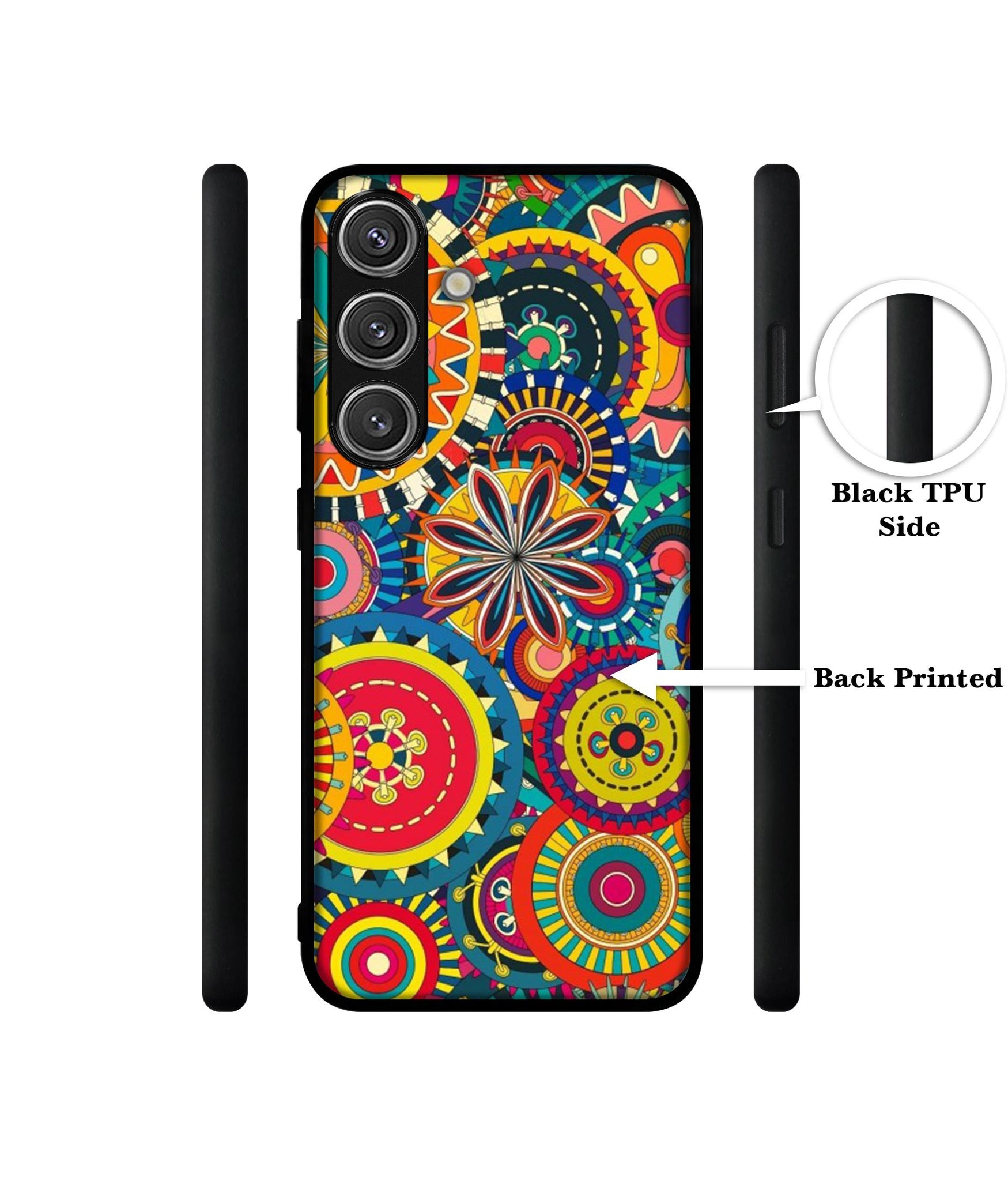 Ring Pattern Print Design Designer 2D Printed Back Case Cover for Samsung Galaxy S25 Plus 5G