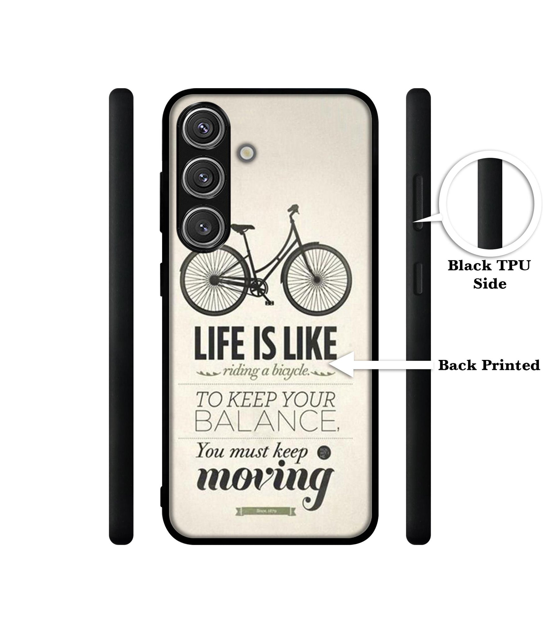 Life is Like Moving Design Designer 2D Printed Back Case Cover for Samsung Galaxy S25 Plus 5G