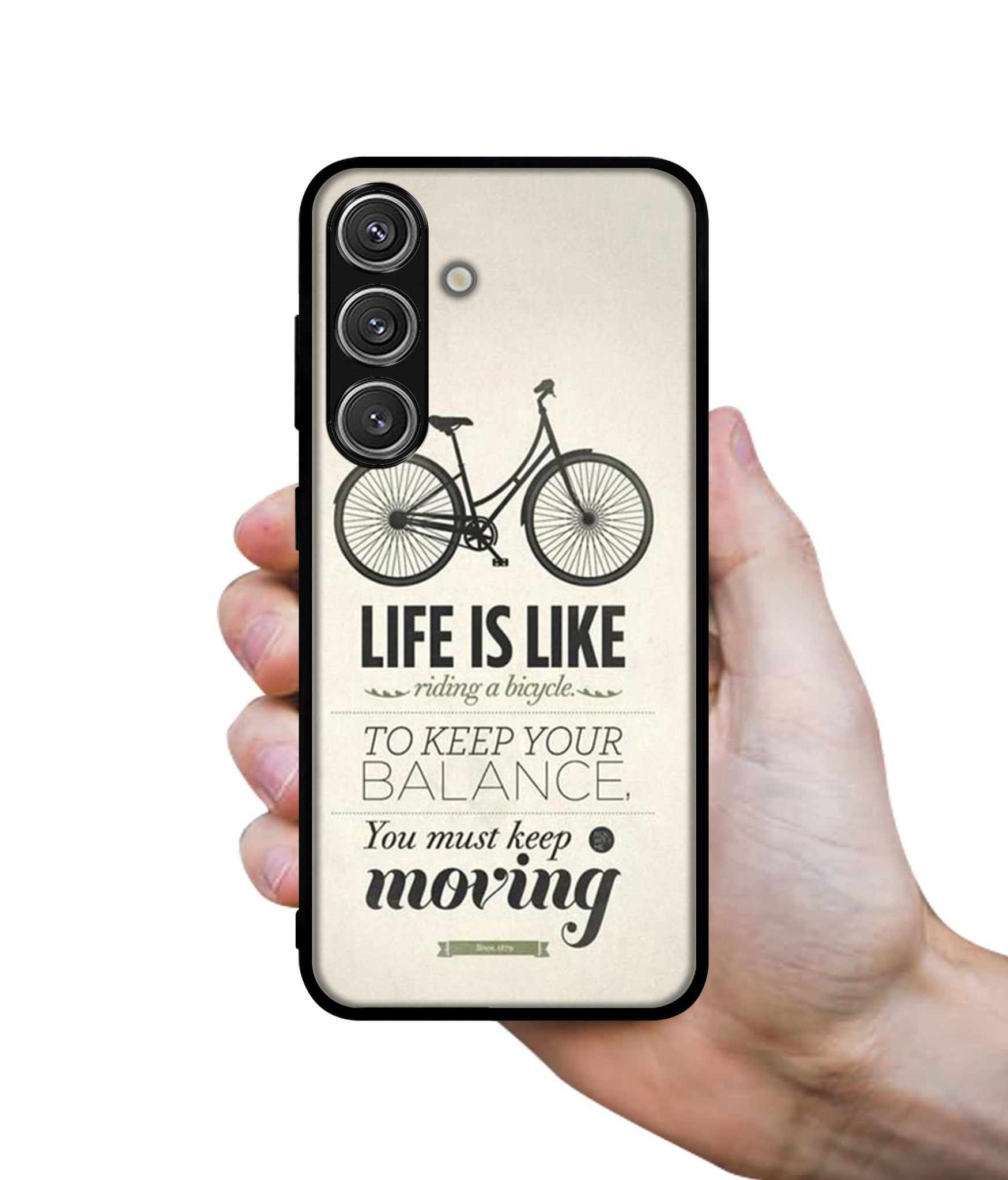 Life is Like Moving Design Designer 2D Printed Back Case Cover for Samsung Galaxy S25 Plus 5G