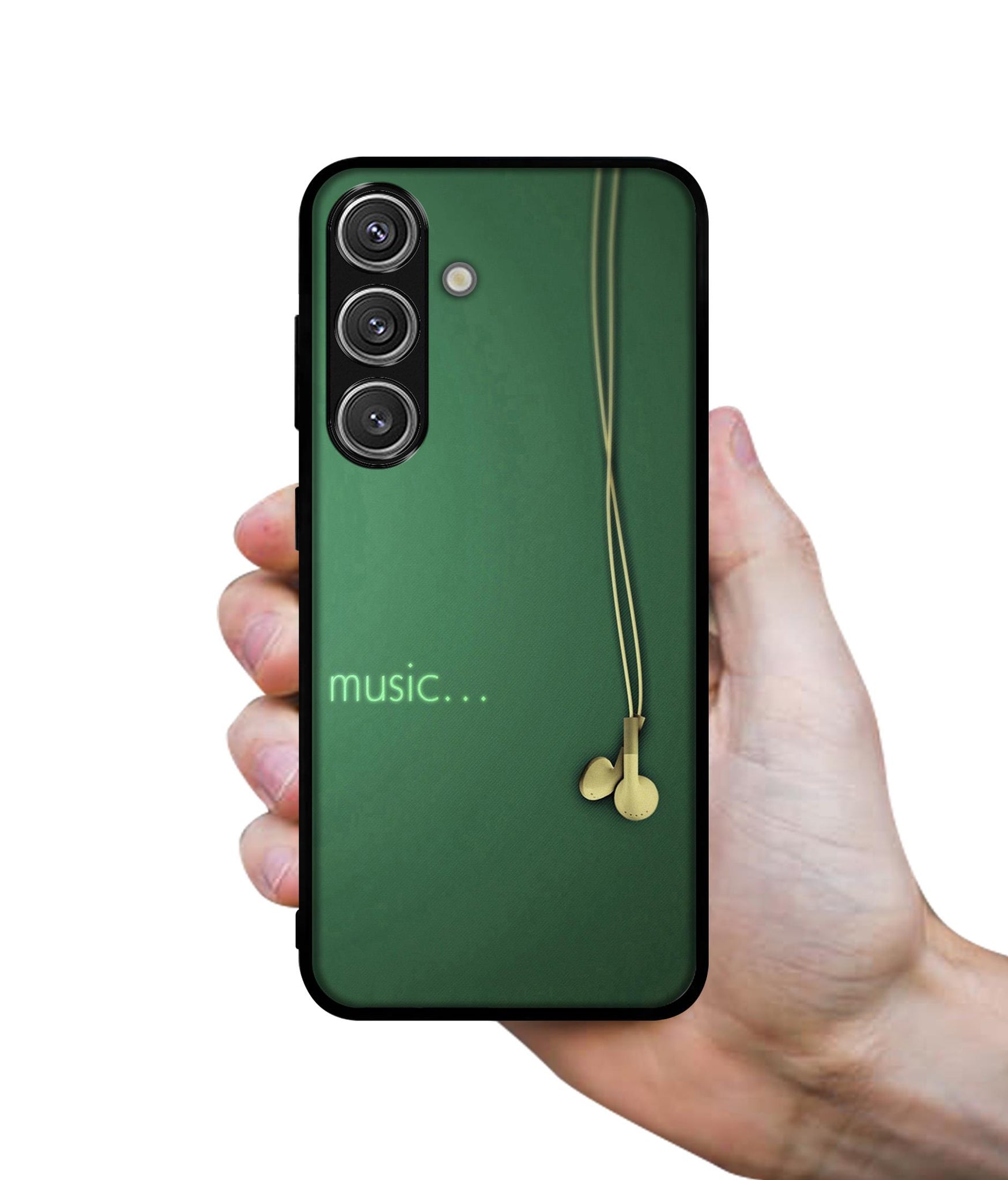 Headphone Music Design Designer 2D Printed Back Case Cover for Samsung Galaxy S25 Plus 5G