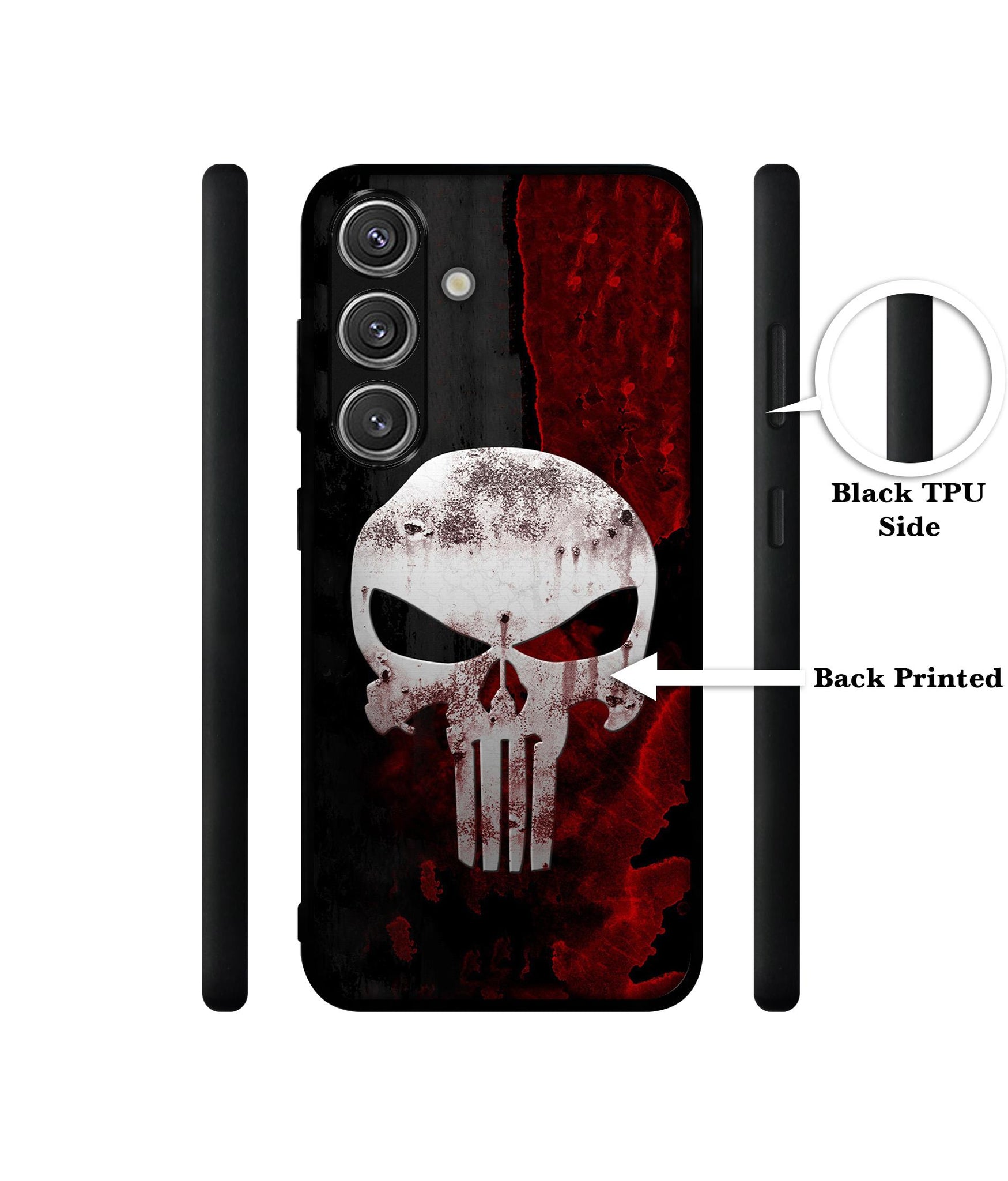 Punisher Skull Design Designer 2D Printed Back Case Cover for Samsung Galaxy S25 Plus 5G