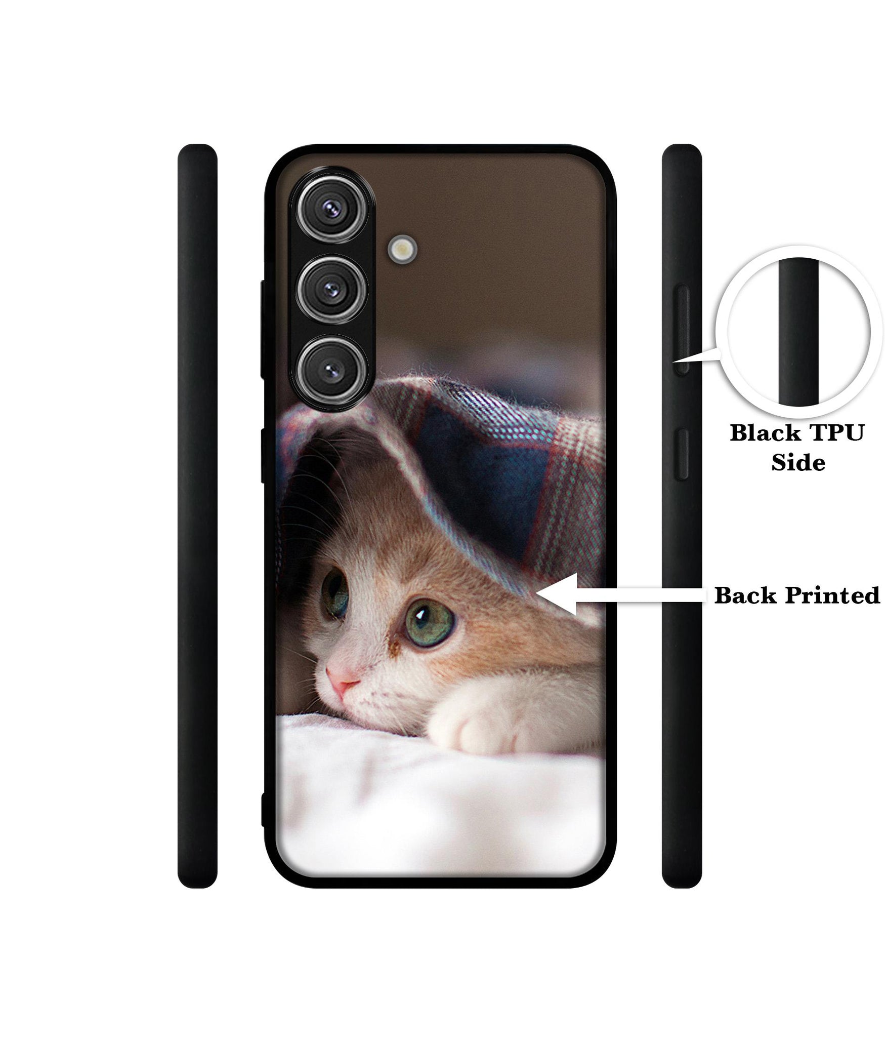 Sleepy Kitten Design Designer 2D Printed Back Case Cover for Samsung Galaxy S25 Plus 5G