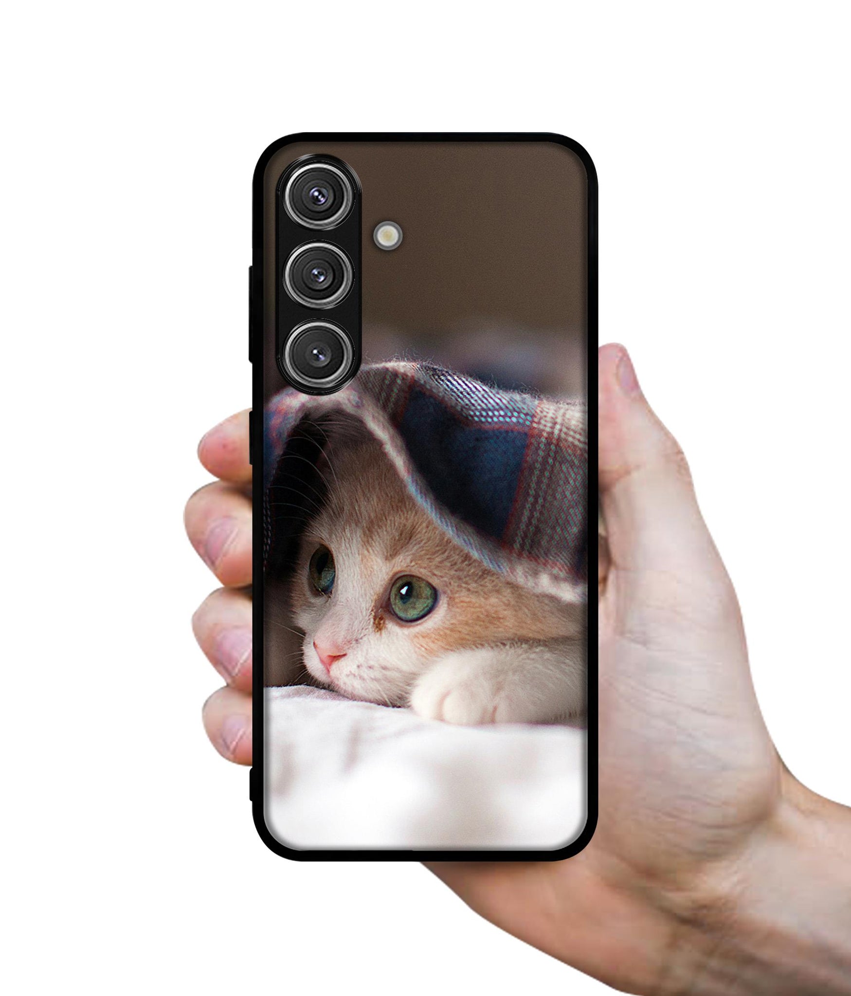 Sleepy Kitten Design Designer 2D Printed Back Case Cover for Samsung Galaxy S25 Plus 5G