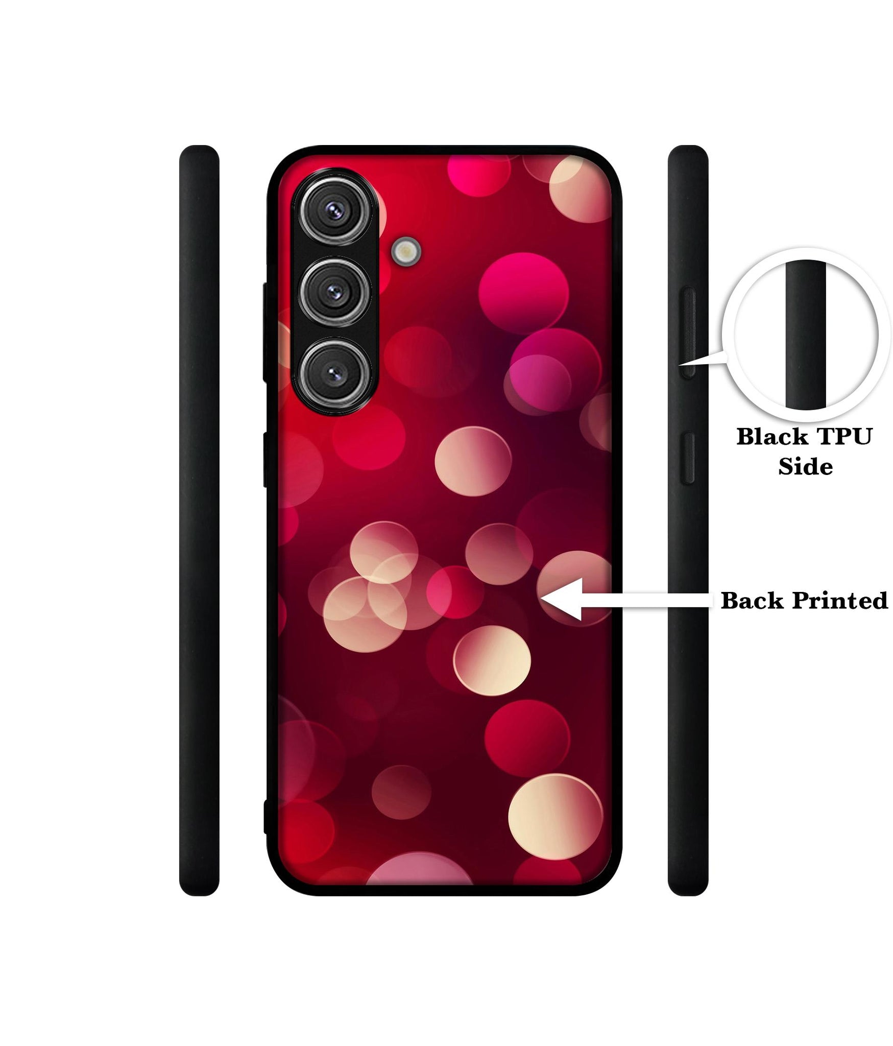 3D Circles Design Designer 2D Printed Back Case Cover for Samsung Galaxy S25 Plus 5G