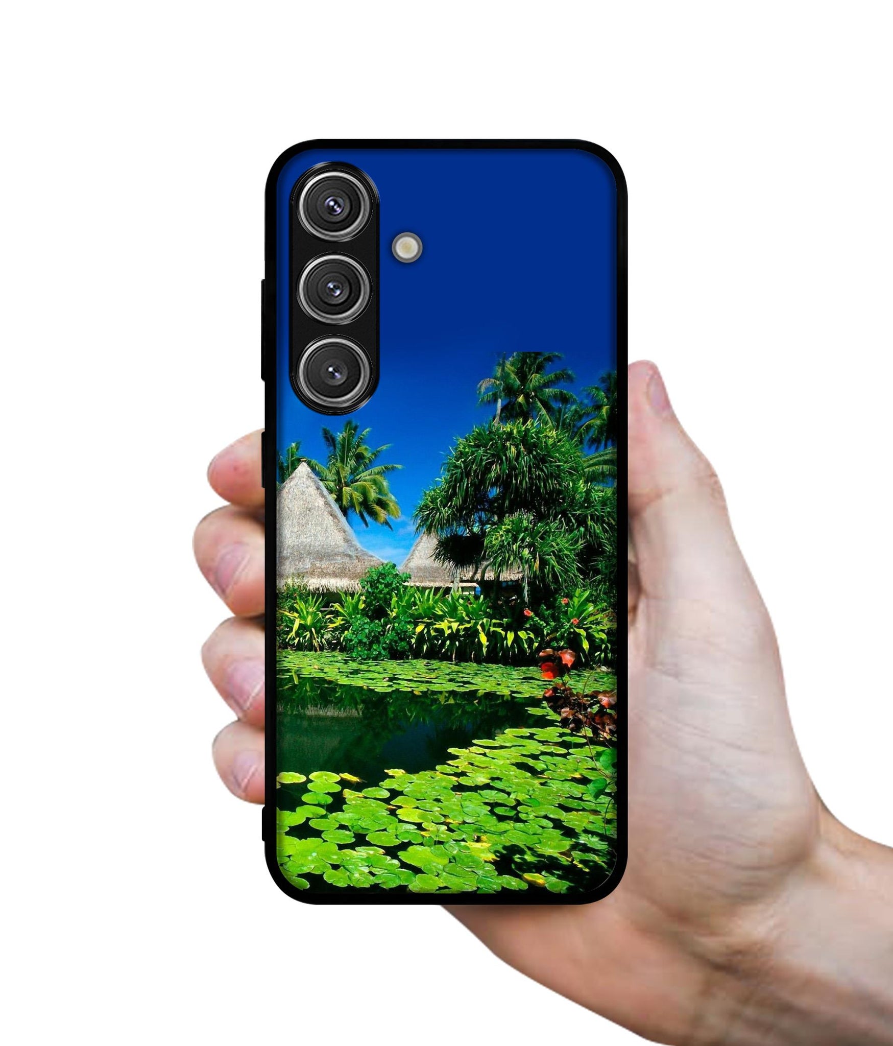 Tropics Water Design Designer 2D Printed Back Case Cover for Samsung Galaxy S25 Plus 5G
