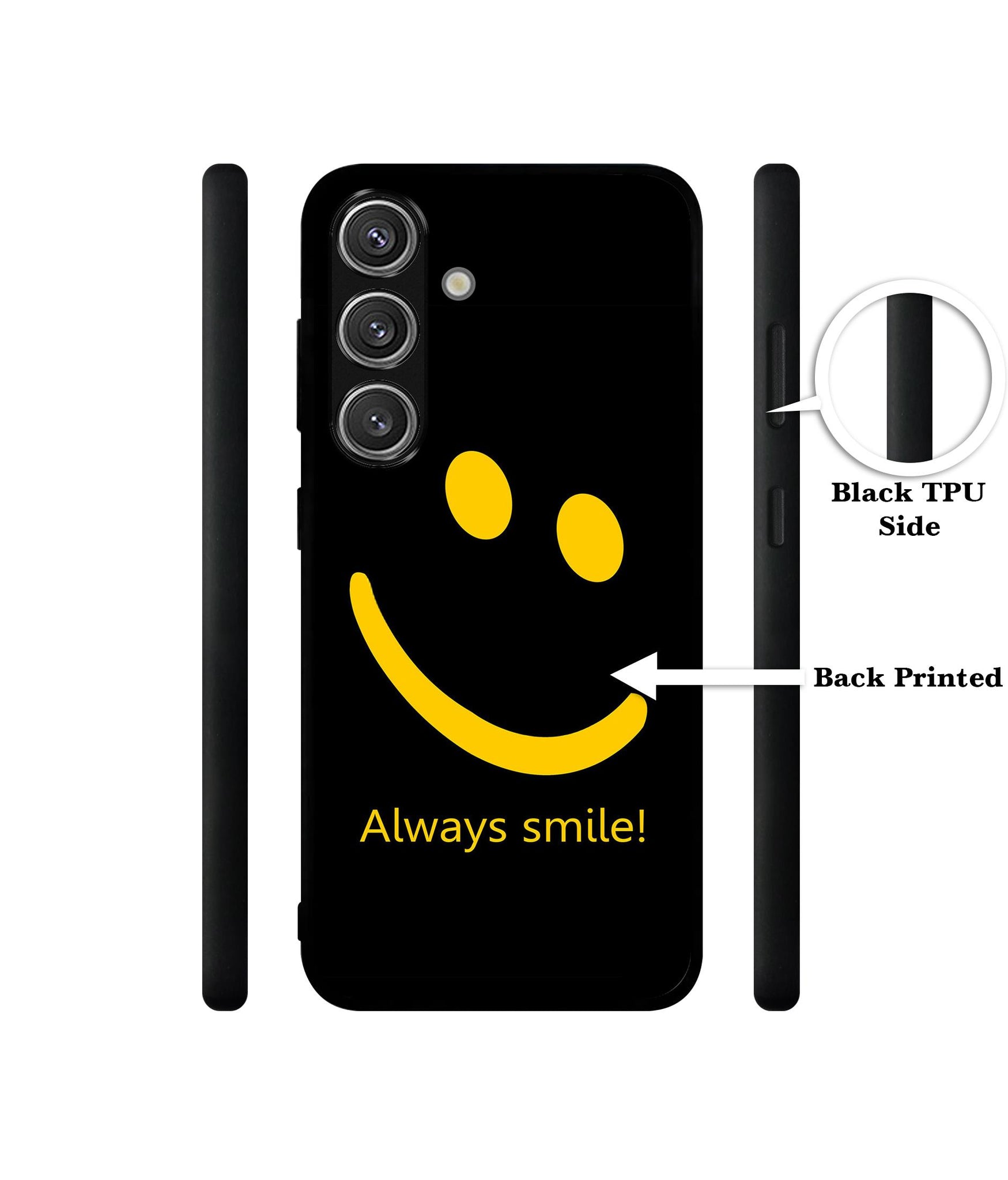 Always Smile Quote Design Designer 2D Printed Back Case Cover for Samsung Galaxy S25 Plus 5G